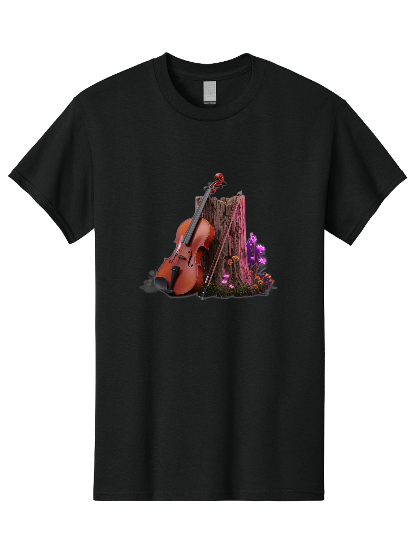 Violin-Tree-Stump Men'S Graphic Tee, 100% Cotton, Comfortable Casual Summer Wear, Machine Washable, Vintage Camera, Old Camera, Antique Camera, Black Camera, Classic Photography, Photography Equipment, Nostalgic Device, Film Camera, Camera Art Baj857