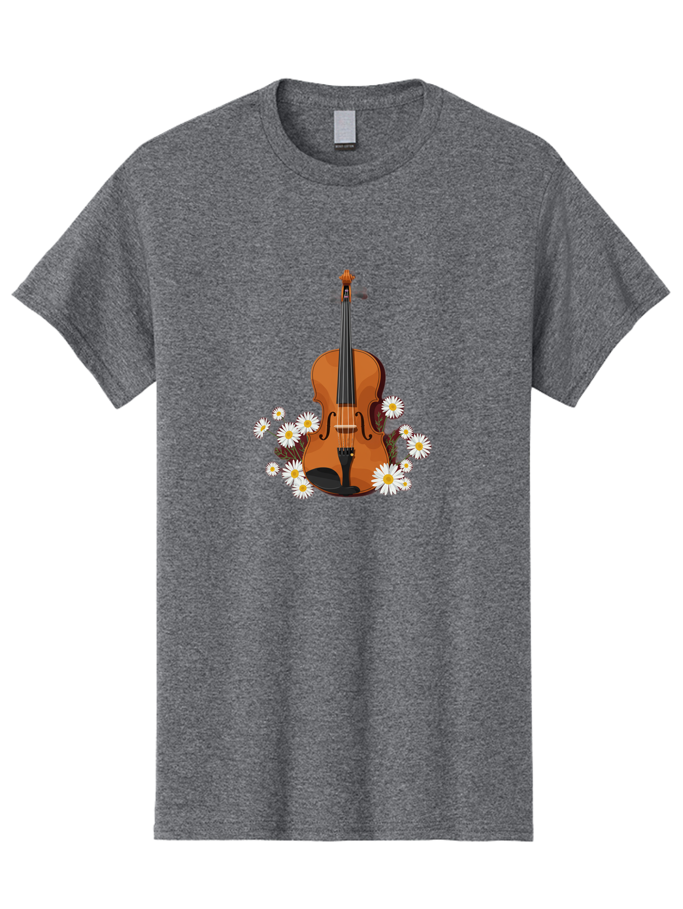 Violin-With-Daisies Men'S Graphic Tee, 100% Cotton, Comfortable Casual Summer Wear, Machine Washable, Vintage Camera, Old Camera, Antique Camera, Black Camera, Classic Photography, Photography Equipment, Nostalgic Device, Film Camera, Baj860