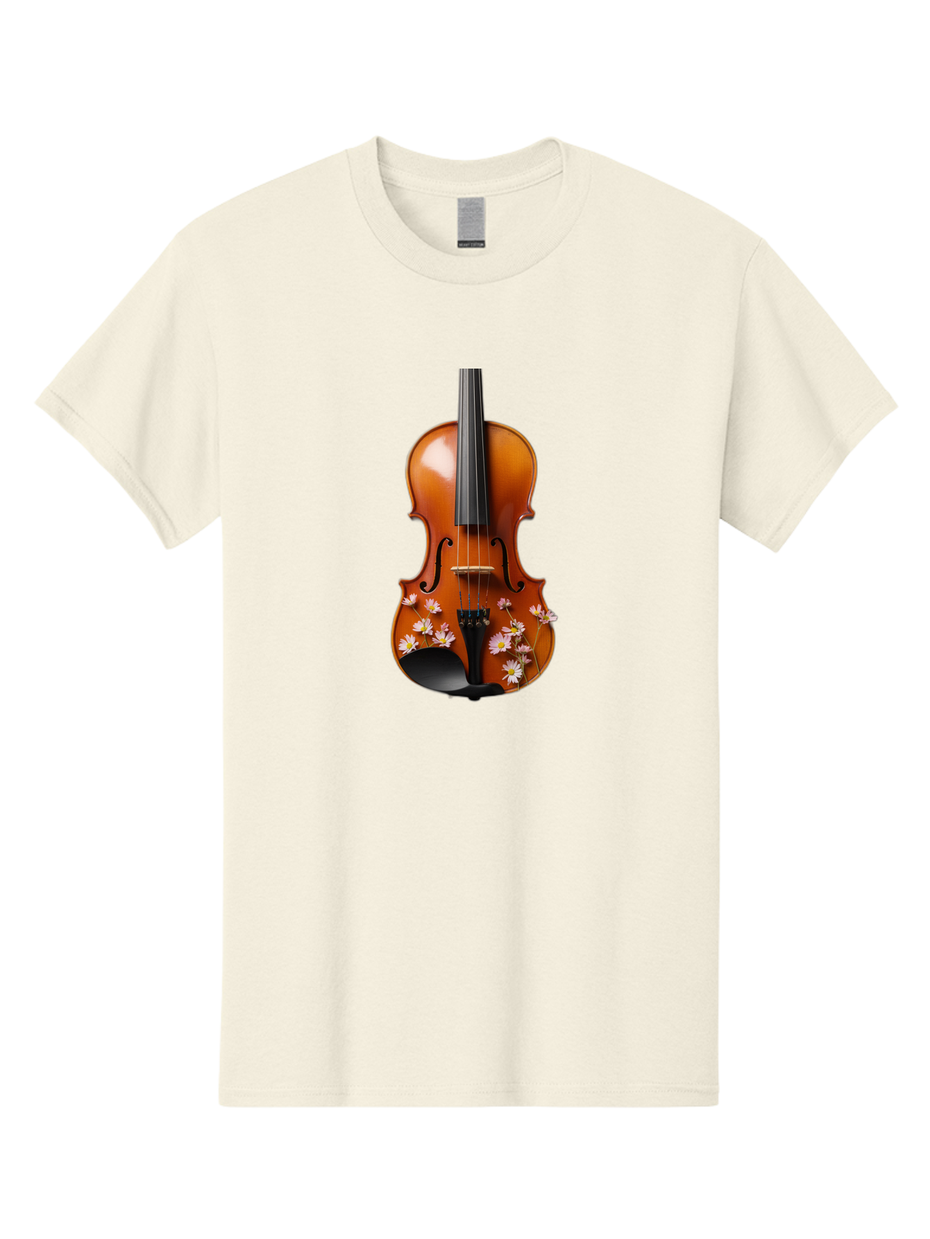 Violin-With-Daisy-Flowers Men'S Graphic Tee, 100% Cotton, Comfortable Casual Summer Wear, Machine Washable, Vintage Camera, Old Camera, Antique Camera, Black Camera, Classic Photography, Photography Equipment, Nostalgic Device, Film Camera, Baj861