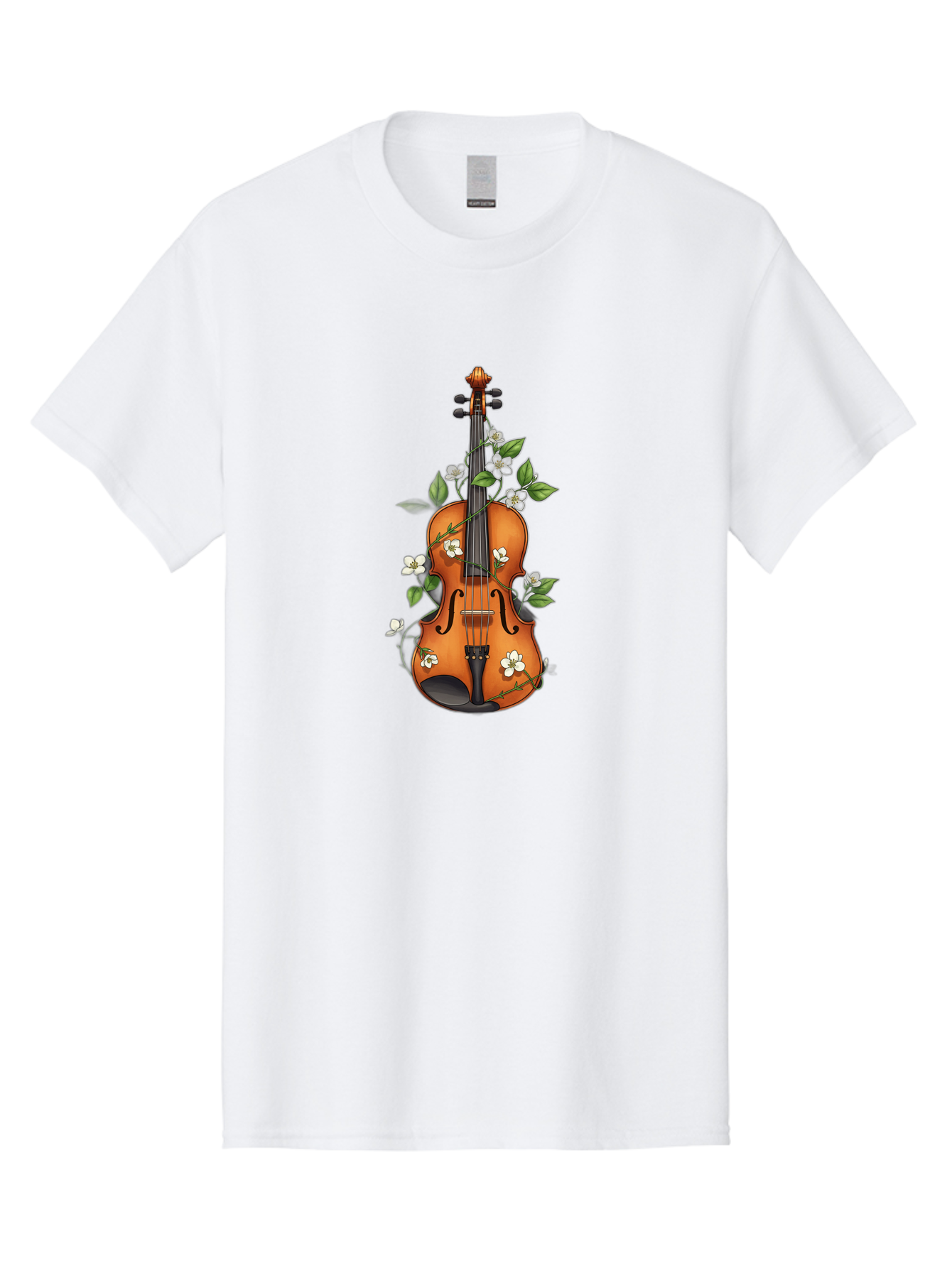 Violin-With-Flowers Men'S Graphic Tee, 100% Cotton, Comfortable Casual Summer Wear, Machine Washable, Vintage Camera, Old Camera, Antique Camera, Black Camera, Classic Photography, Photography Equipment, Nostalgic Device, Film Camera, Baj863