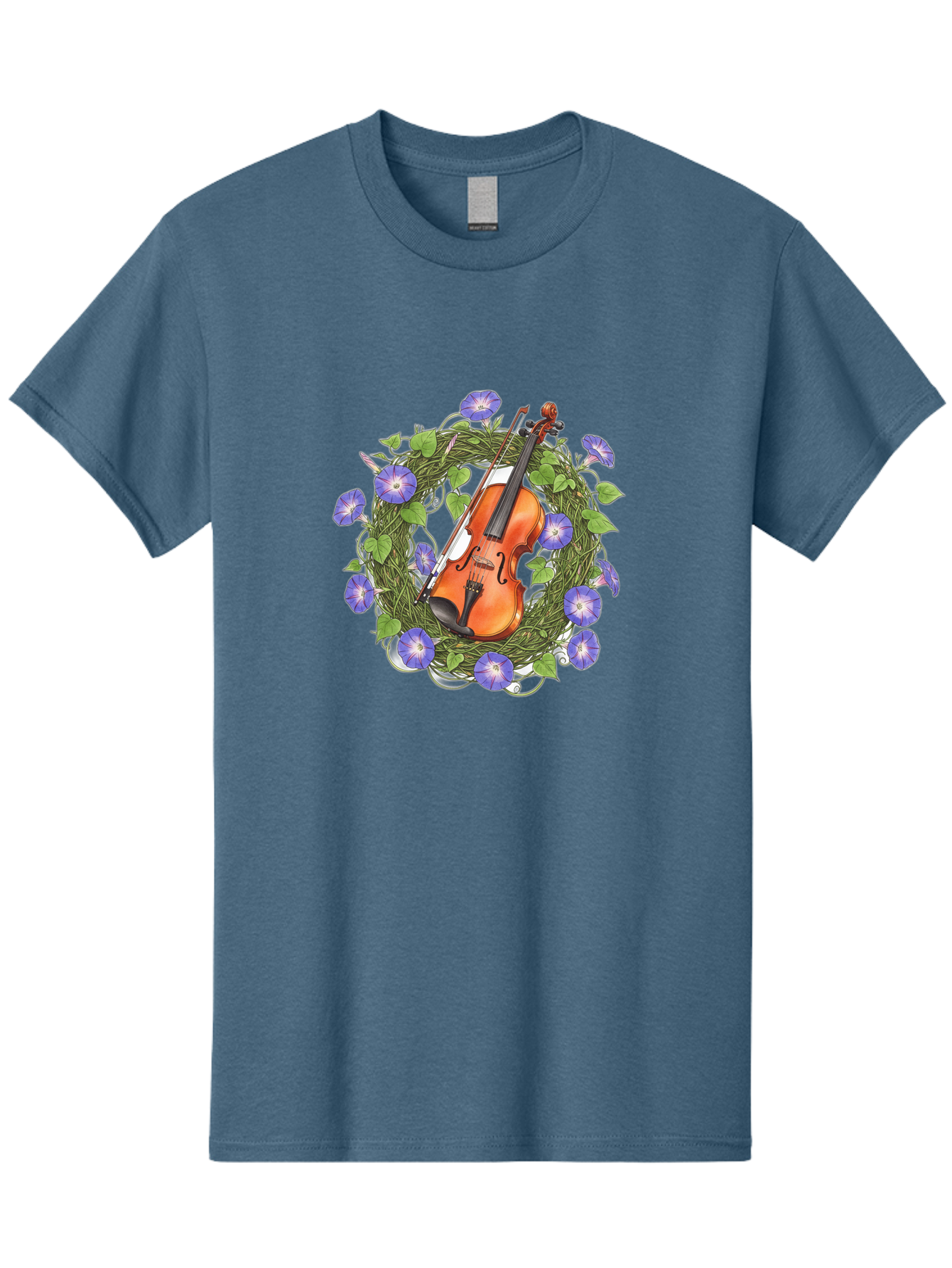 Violin-Wreath Men'S Graphic Tee, 100% Cotton, Comfortable Casual Summer Wear, Machine Washable, Vintage Camera, Old Camera, Antique Camera, Black Camera, Classic Photography, Photography Equipment, Nostalgic Device, Film Camera, Camera Art Baj864