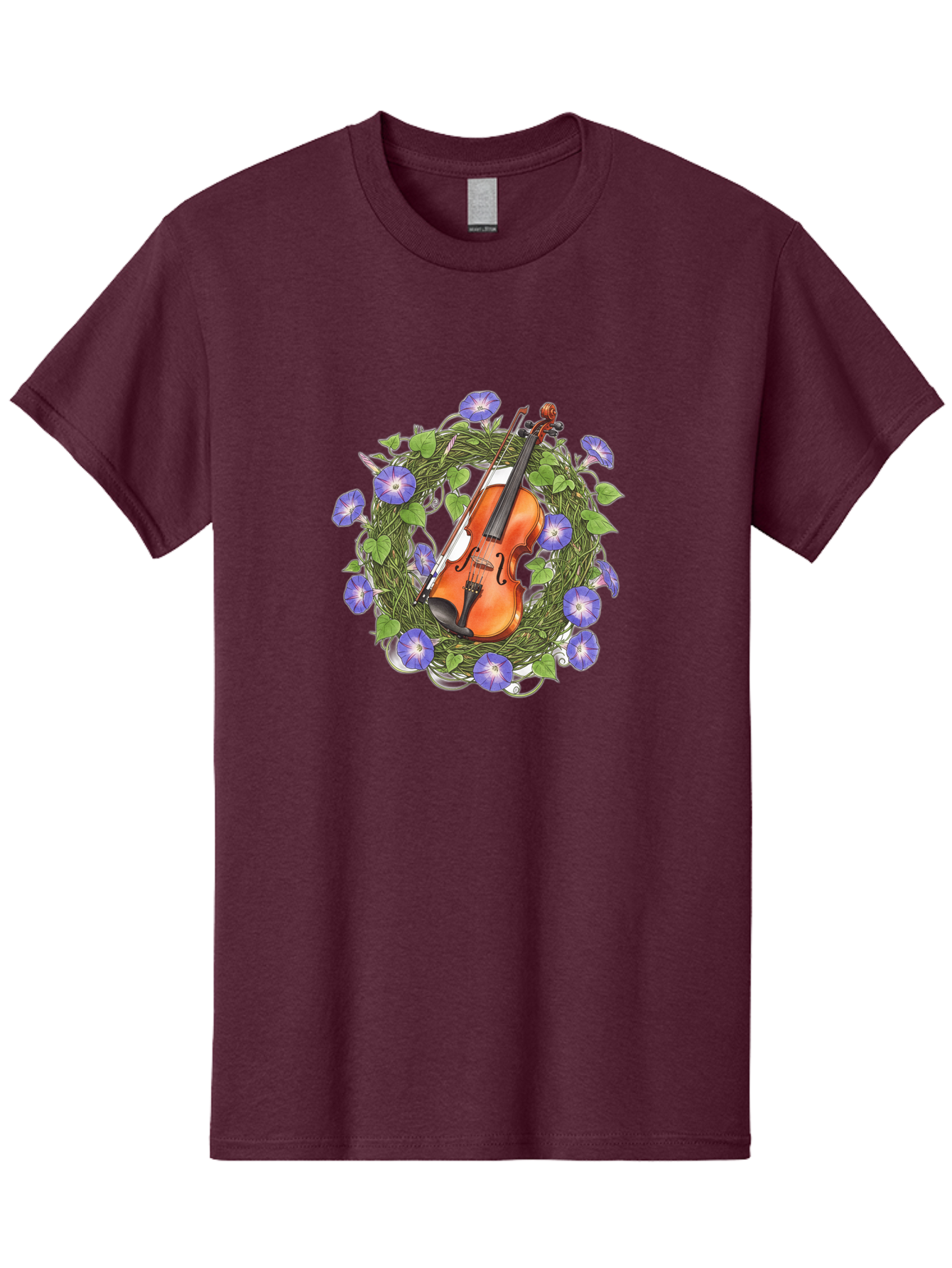 Violin-Wreath Men'S Graphic Tee, 100% Cotton, Comfortable Casual Summer Wear, Machine Washable, Vintage Camera, Old Camera, Antique Camera, Black Camera, Classic Photography, Photography Equipment, Nostalgic Device, Film Camera, Camera Art Baj864