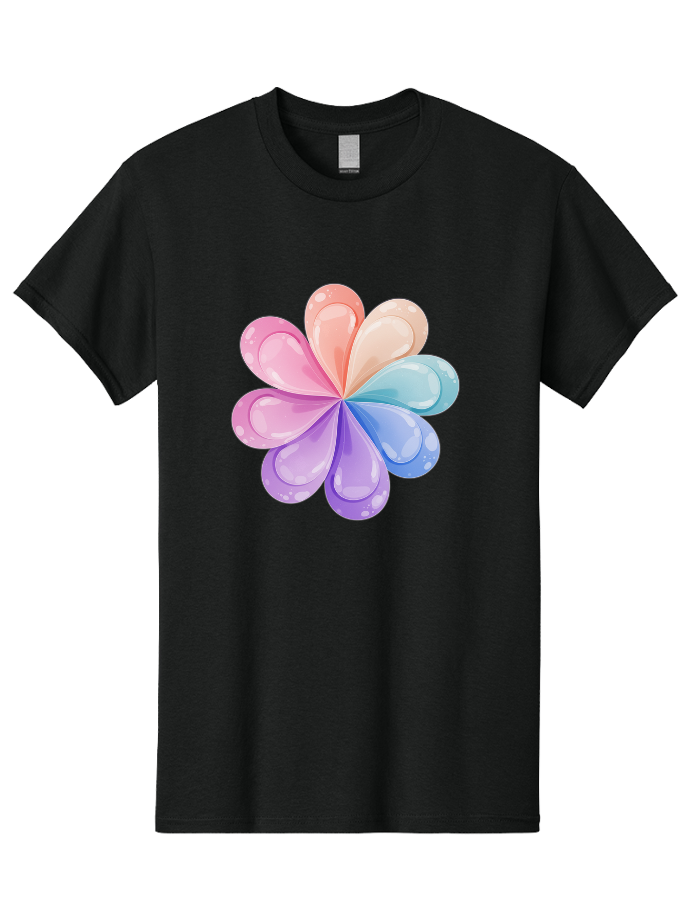 Water-Droplet-Flower Men'S Graphic Tee, 100% Cotton, Comfortable Casual Summer Wear, Machine Washable, Vintage Camera, Old Camera, Antique Camera, Black Camera, Classic Photography, Photography Equipment, Nostalgic Device, Film Camera, Baj867