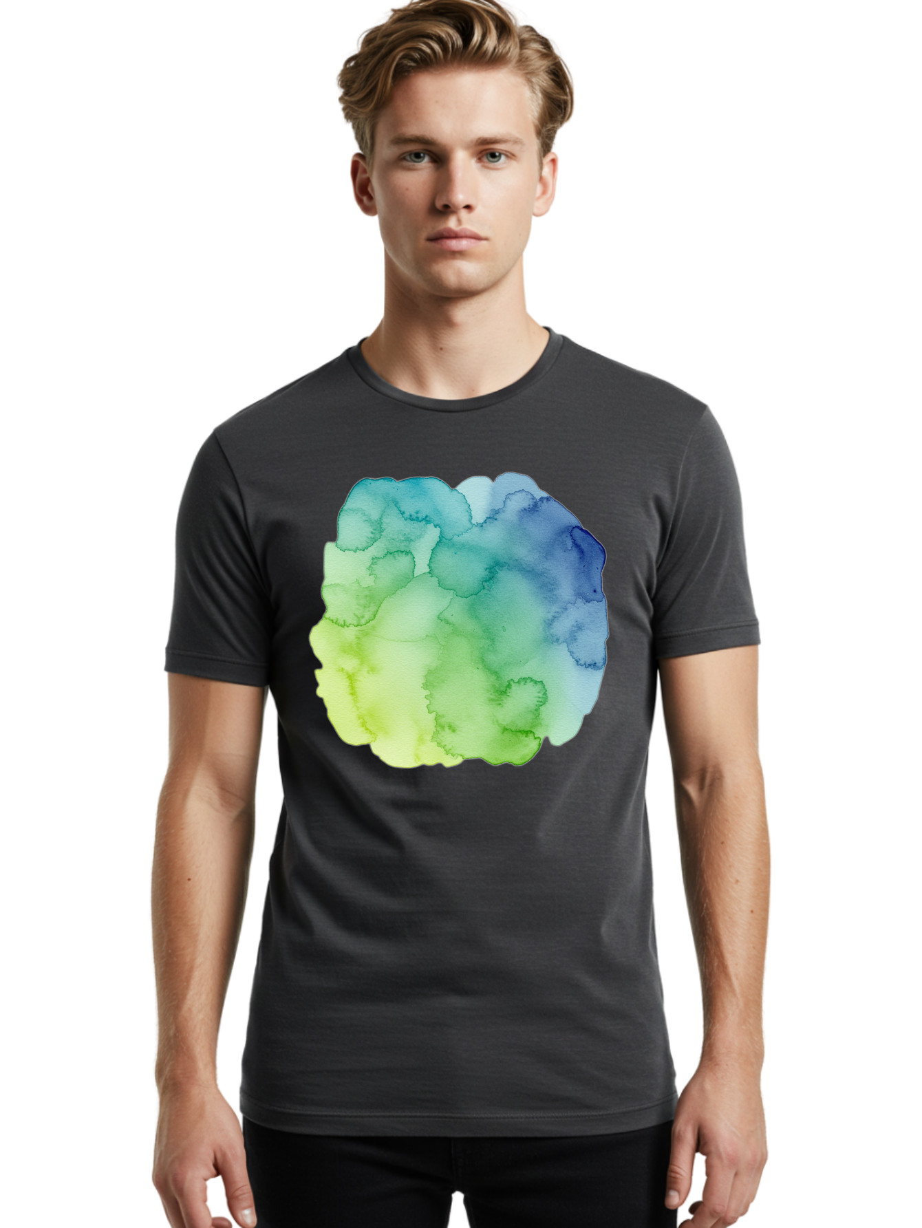 Watercolor-Splash Men'S Graphic Tee, 100% Cotton, Comfortable Casual Summer Wear, Machine Washable, Vintage Camera, Old Camera, Antique Camera, Black Camera, Classic Photography, Photography Equipment, Nostalgic Device, Film Camera, Camera Art Baj869