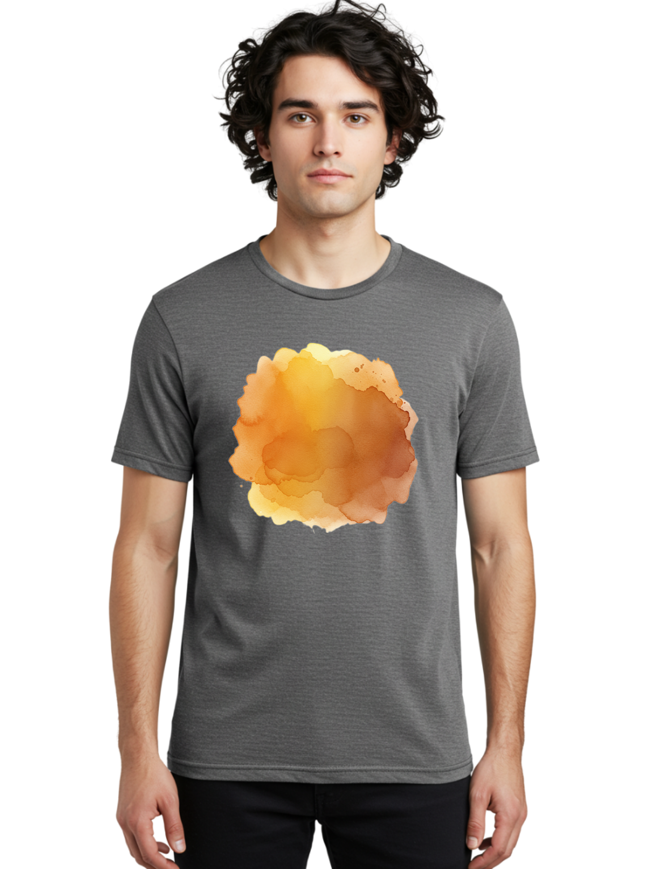 Watercolor-Stain Men'S Graphic Tee, 100% Cotton, Comfortable Casual Summer Wear, Machine Washable, Vintage Camera, Old Camera, Antique Camera, Black Camera, Classic Photography, Photography Equipment, Nostalgic Device, Film Camera, Camera Art Baj870