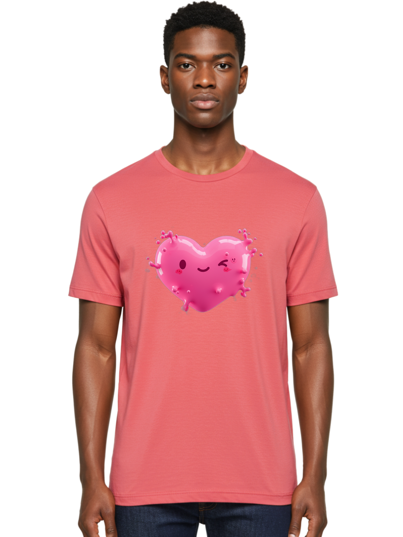 Winking-Heart Men'S Graphic Tee, 100% Cotton, Comfortable Casual Summer Wear, Machine Washable, Vintage Camera, Old Camera, Antique Camera, Black Camera, Classic Photography, Photography Equipment, Nostalgic Device, Film Camera, Camera Art Baj873