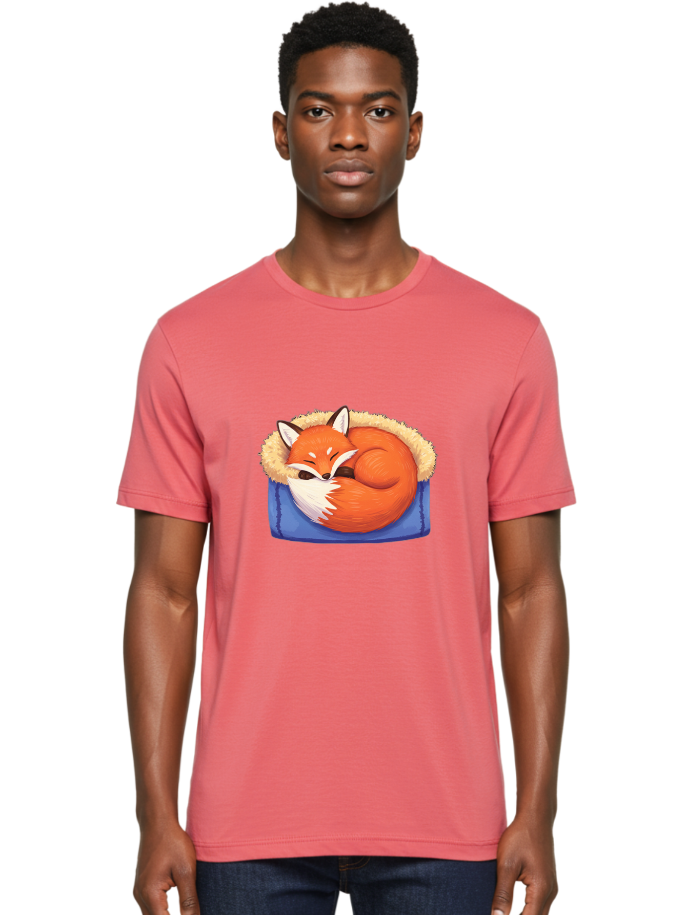 Sleeping-Fox-1 Men'S Graphic Tee, 100% Cotton, Comfortable Casual Summer Wear, Machine Washable, Vintage Camera, Old Camera, Antique Camera, Black Camera, Classic Photography, Photography Equipment, Nostalgic Device, Film Camera, Camera Art Baj882