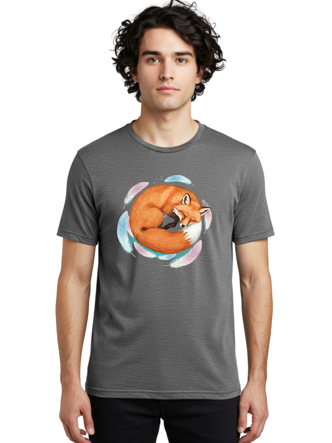 Sleeping-Fox-2 Men'S Graphic Tee, 100% Cotton, Comfortable Casual Summer Wear, Machine Washable, Vintage Camera, Old Camera, Antique Camera, Black Camera, Classic Photography, Photography Equipment, Nostalgic Device, Film Camera, Camera Art Baj883