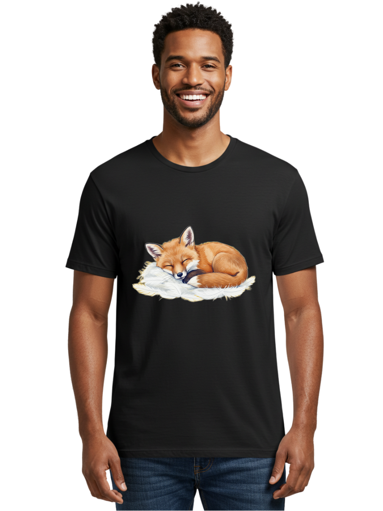 Sleeping-Fox-3 Men'S Graphic Tee, 100% Cotton, Comfortable Casual Summer Wear, Machine Washable, Vintage Camera, Old Camera, Antique Camera, Black Camera, Classic Photography, Photography Equipment, Nostalgic Device, Film Camera, Camera Art Baj884