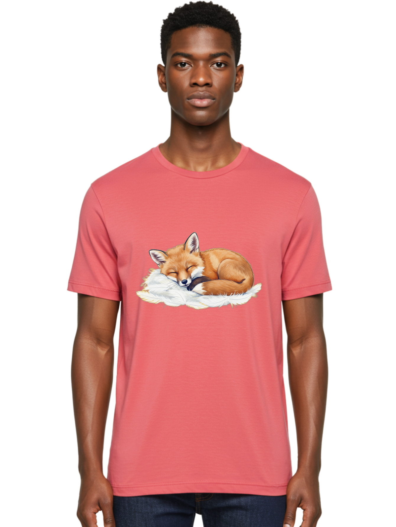 Sleeping-Fox-3 Men'S Graphic Tee, 100% Cotton, Comfortable Casual Summer Wear, Machine Washable, Vintage Camera, Old Camera, Antique Camera, Black Camera, Classic Photography, Photography Equipment, Nostalgic Device, Film Camera, Camera Art Baj884