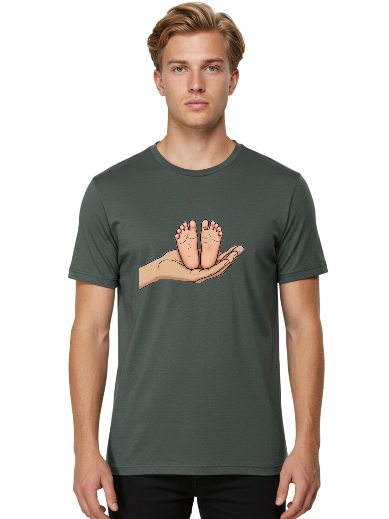 Baby-Feet-3 Men'S Graphic Tee, 100% Cotton, Comfortable Casual Summer Wear, Machine Washable, Vintage Camera, Old Camera, Antique Camera, Black Camera, Classic Photography, Photography Equipment, Nostalgic Device, Film Camera, Camera Art Bak003