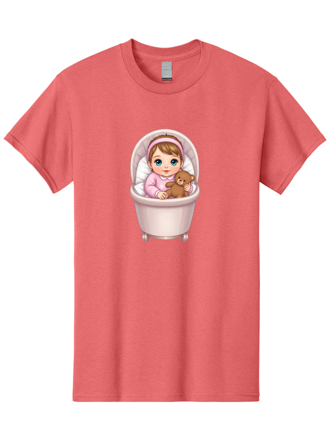 Baby-Girl-With-Teddy-2 Men'S Graphic Tee, 100% Cotton, Comfortable Casual Summer Wear, Machine Washable, Vintage Camera, Old Camera, Antique Camera, Black Camera, Classic Photography, Photography Equipment, Nostalgic Device, Film Camera, Bak009