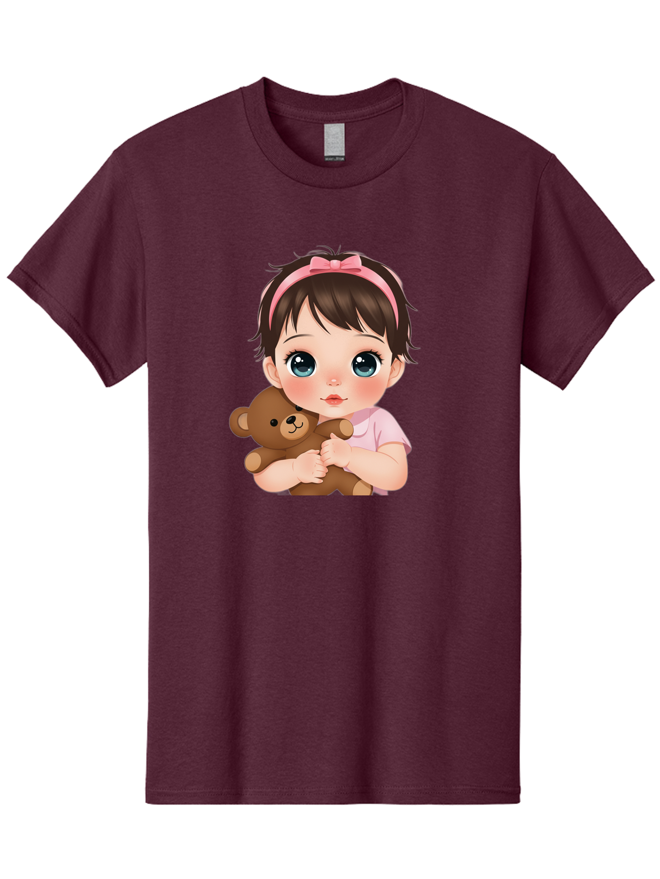 Baby-Girl-With-Teddy Men'S Graphic Tee, 100% Cotton, Comfortable Casual Summer Wear, Machine Washable, Vintage Camera, Old Camera, Antique Camera, Black Camera, Classic Photography, Photography Equipment, Nostalgic Device, Film Camera, Bak014
