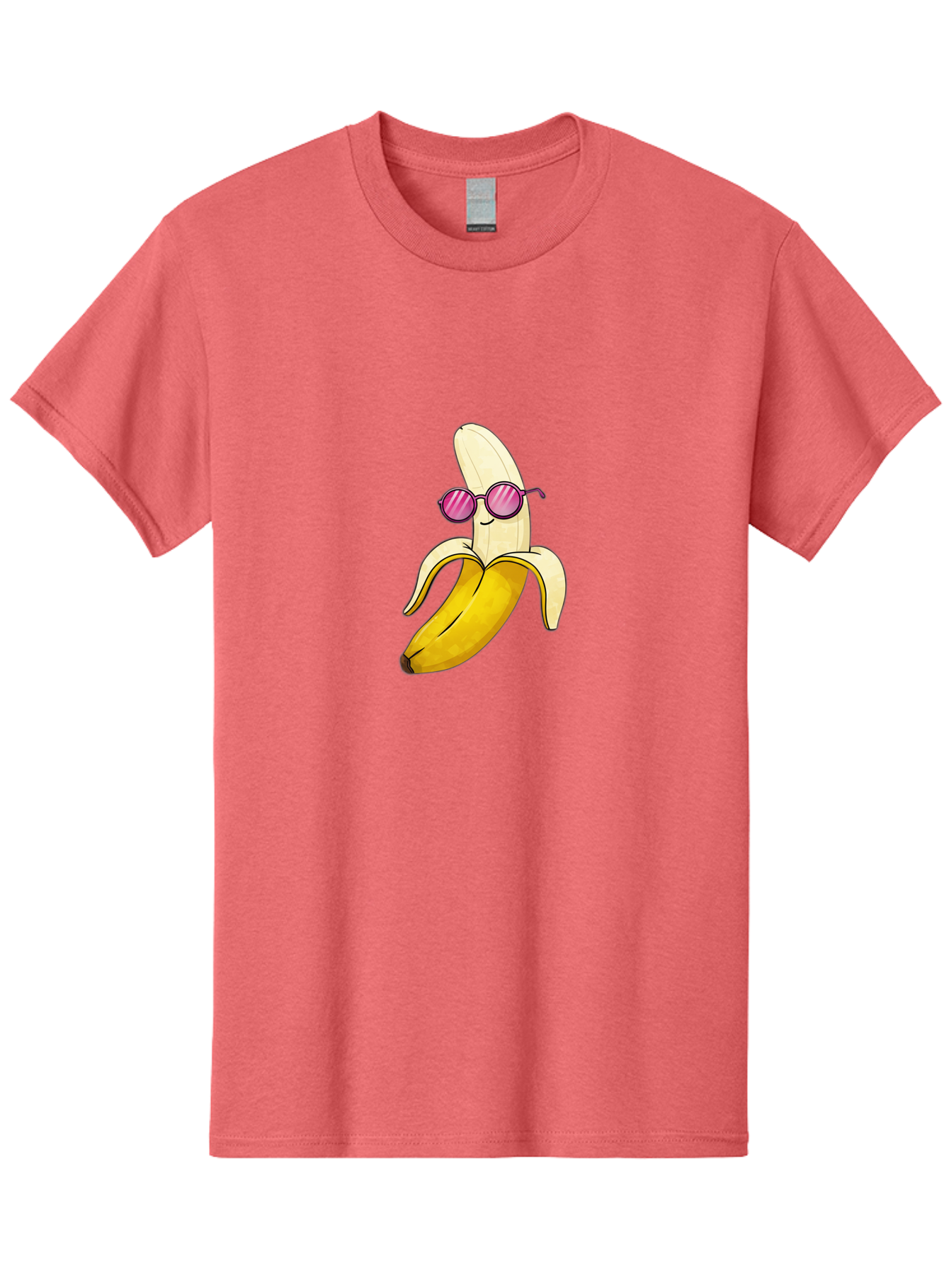 Banana-With-Sunglasses-2 Men'S Graphic Tee, 100% Cotton, Comfortable Casual Summer Wear, Machine Washable, Vintage Camera, Old Camera, Antique Camera, Black Camera, Classic Photography, Photography Equipment, Nostalgic Device, Film Camera, Bak032