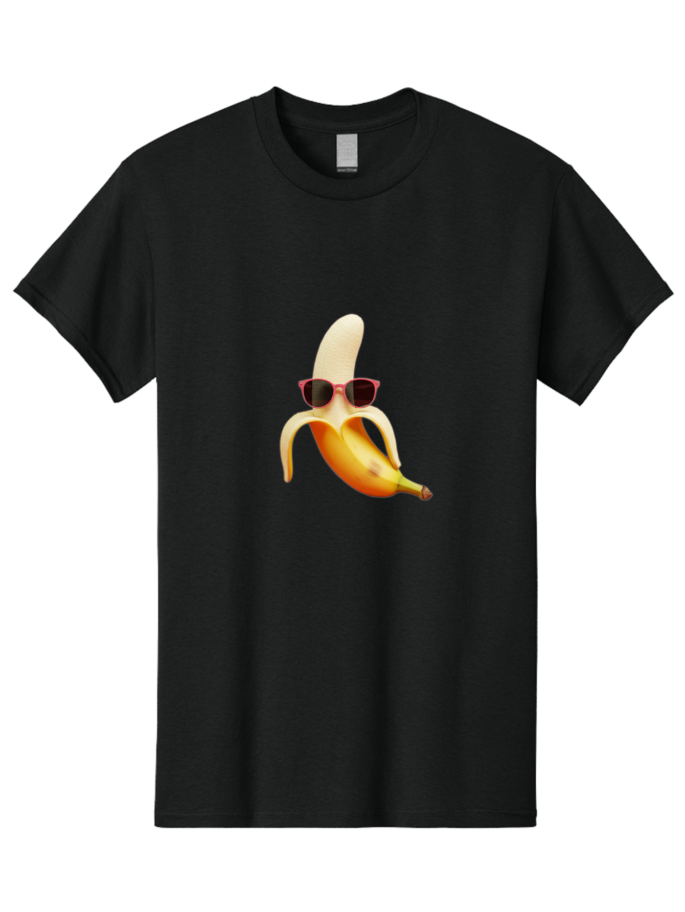 Banana-With-Sunglasses Men'S Graphic Tee, 100% Cotton, Comfortable Casual Summer Wear, Machine Washable, Vintage Camera, Old Camera, Antique Camera, Black Camera, Classic Photography, Photography Equipment, Nostalgic Device, Film Camera, Bak033