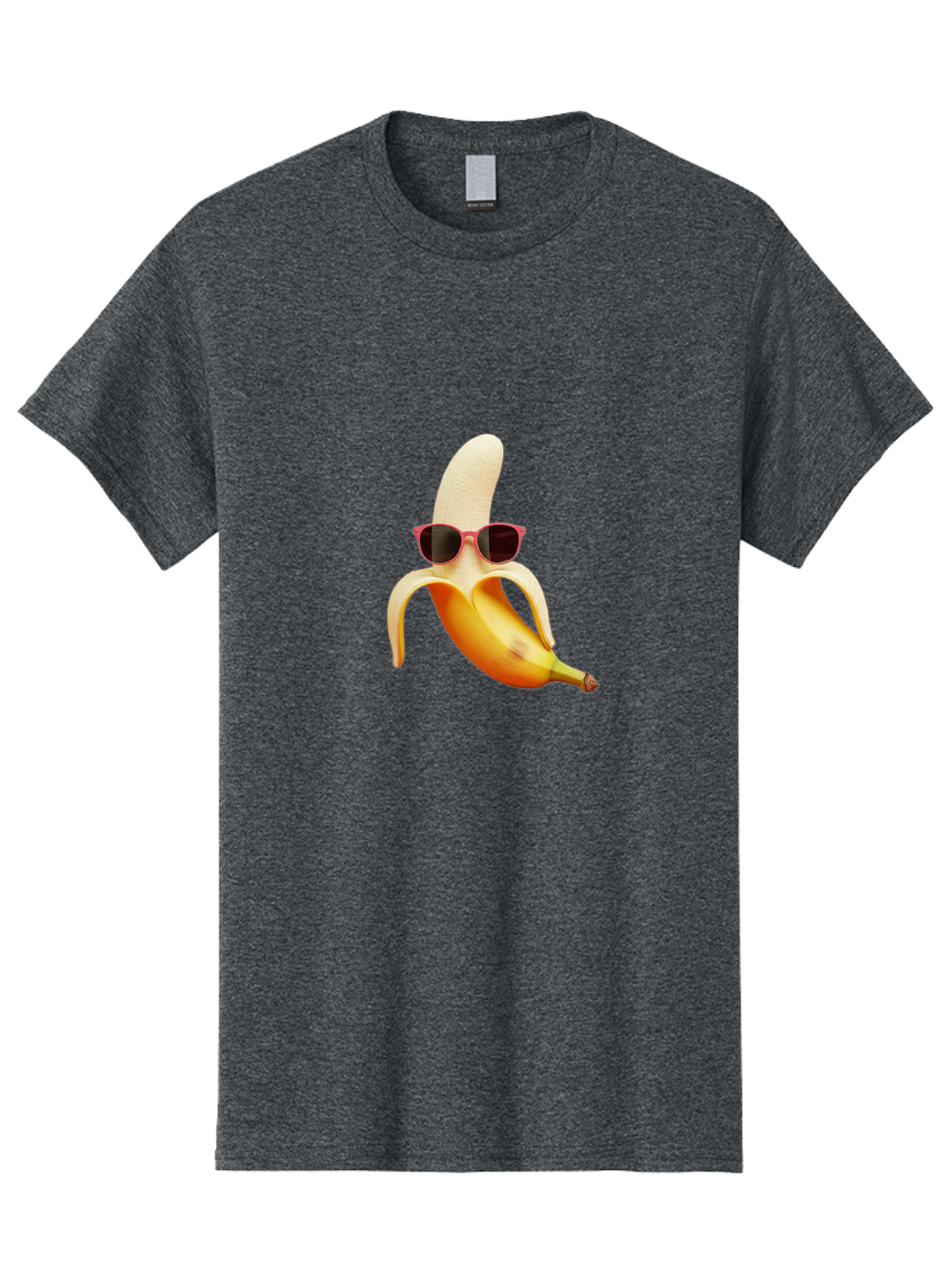Banana-With-Sunglasses Men'S Graphic Tee, 100% Cotton, Comfortable Casual Summer Wear, Machine Washable, Vintage Camera, Old Camera, Antique Camera, Black Camera, Classic Photography, Photography Equipment, Nostalgic Device, Film Camera, Bak033