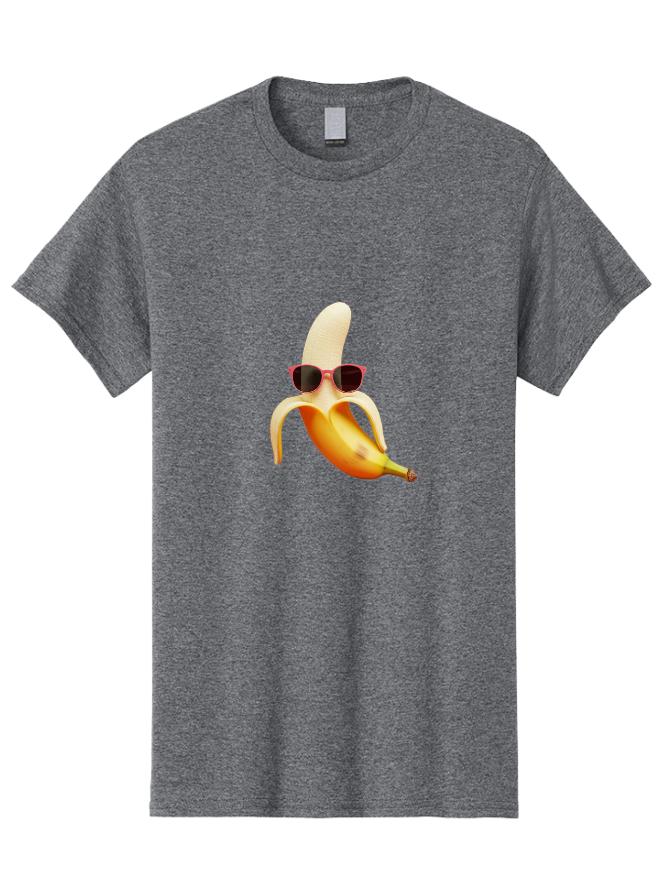 Banana-With-Sunglasses Men'S Graphic Tee, 100% Cotton, Comfortable Casual Summer Wear, Machine Washable, Vintage Camera, Old Camera, Antique Camera, Black Camera, Classic Photography, Photography Equipment, Nostalgic Device, Film Camera, Bak033