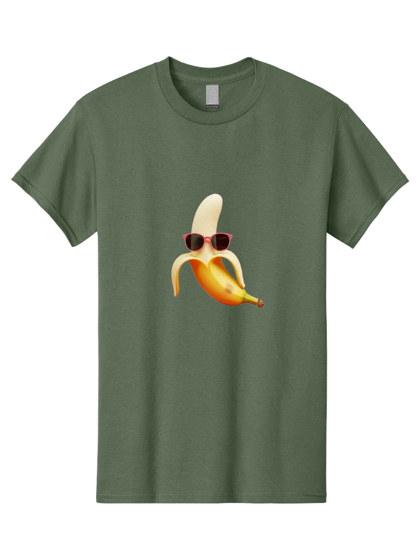 Banana-With-Sunglasses Men'S Graphic Tee, 100% Cotton, Comfortable Casual Summer Wear, Machine Washable, Vintage Camera, Old Camera, Antique Camera, Black Camera, Classic Photography, Photography Equipment, Nostalgic Device, Film Camera, Bak033