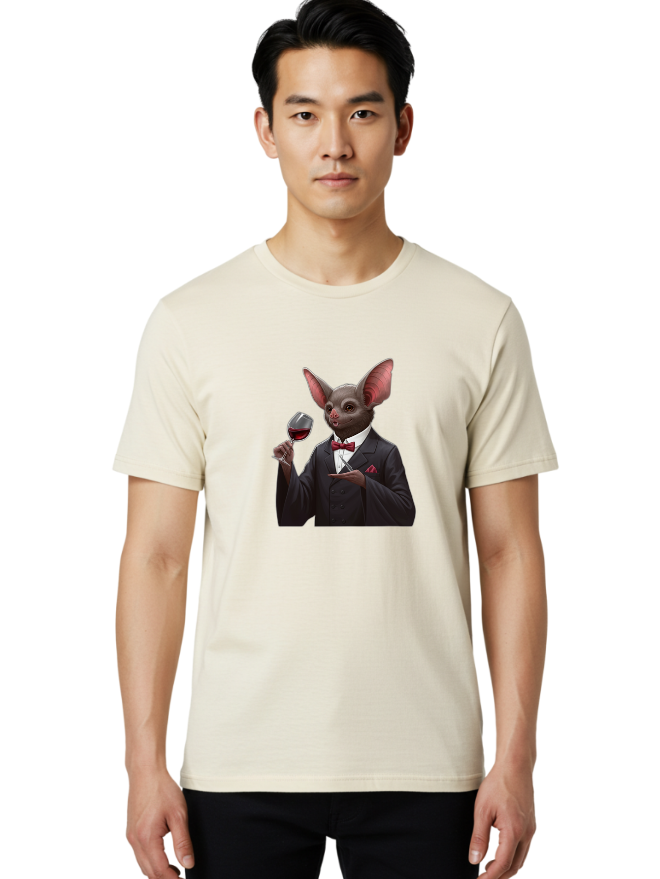 Bat-In-Suit Men'S Graphic Tee, 100% Cotton, Comfortable Casual Summer Wear, Machine Washable, Vintage Camera, Old Camera, Antique Camera, Black Camera, Classic Photography, Photography Equipment, Nostalgic Device, Film Camera, Camera Art Bak034