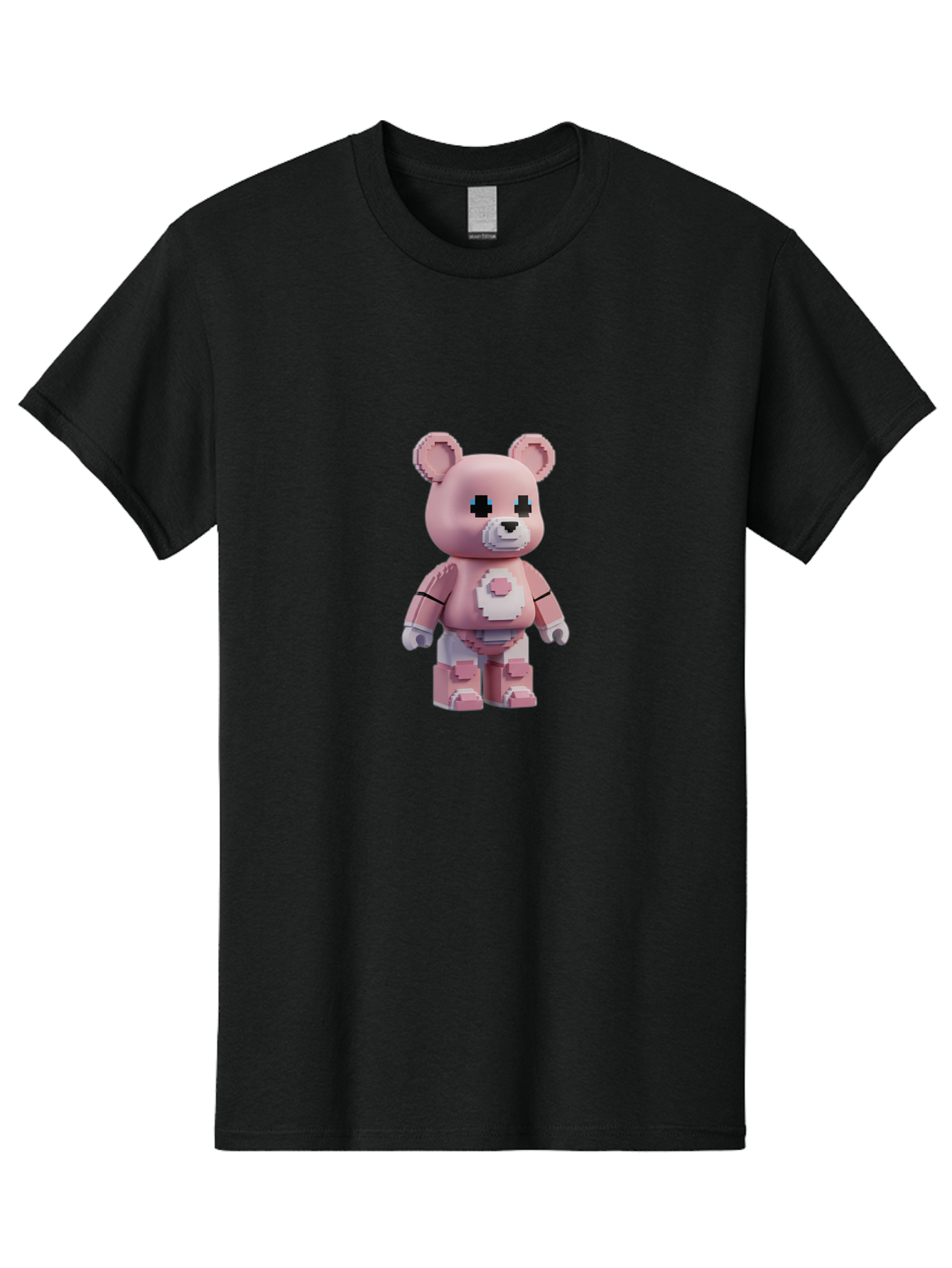 Bearbrick-2 Men'S Graphic Tee, 100% Cotton, Comfortable Casual Summer Wear, Machine Washable, Vintage Camera, Old Camera, Antique Camera, Black Camera, Classic Photography, Photography Equipment, Nostalgic Device, Film Camera, Camera Art Bak044