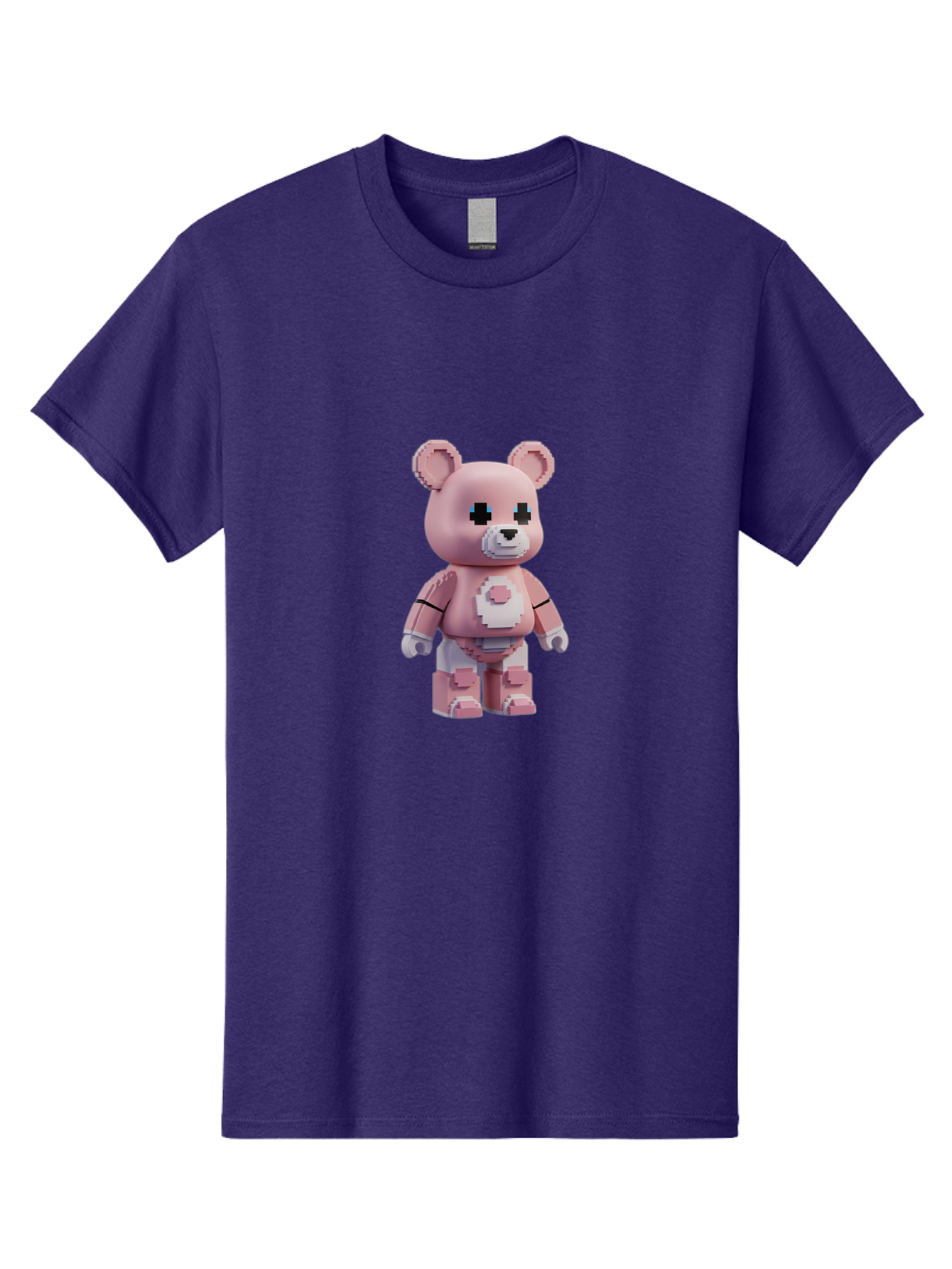 Bearbrick-2 Men'S Graphic Tee, 100% Cotton, Comfortable Casual Summer Wear, Machine Washable, Vintage Camera, Old Camera, Antique Camera, Black Camera, Classic Photography, Photography Equipment, Nostalgic Device, Film Camera, Camera Art Bak044