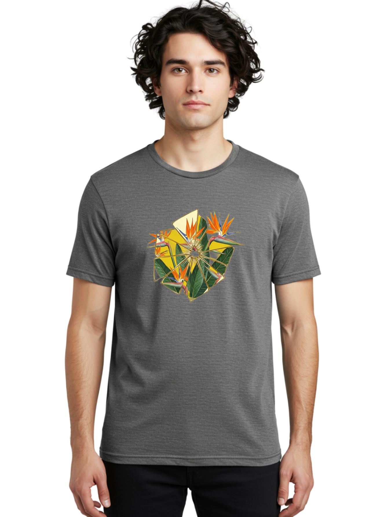 Bird-Of-Paradise Men'S Graphic Tee, 100% Cotton, Comfortable Casual Summer Wear, Machine Washable, Vintage Camera, Old Camera, Antique Camera, Black Camera, Classic Photography, Photography Equipment, Nostalgic Device, Film Camera, Camera Art Bak052