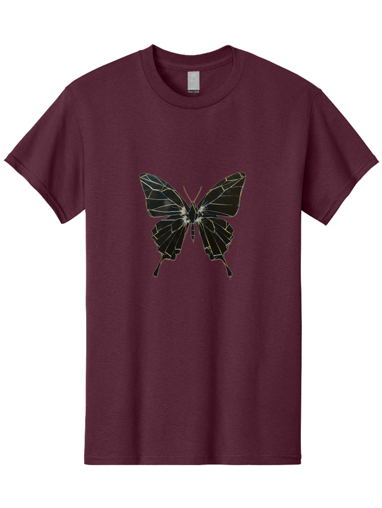 Black-Butterfly Men'S Graphic Tee, 100% Cotton, Comfortable Casual Summer Wear, Machine Washable, Vintage Camera, Old Camera, Antique Camera, Black Camera, Classic Photography, Photography Equipment, Nostalgic Device, Film Camera, Camera Art Bak060