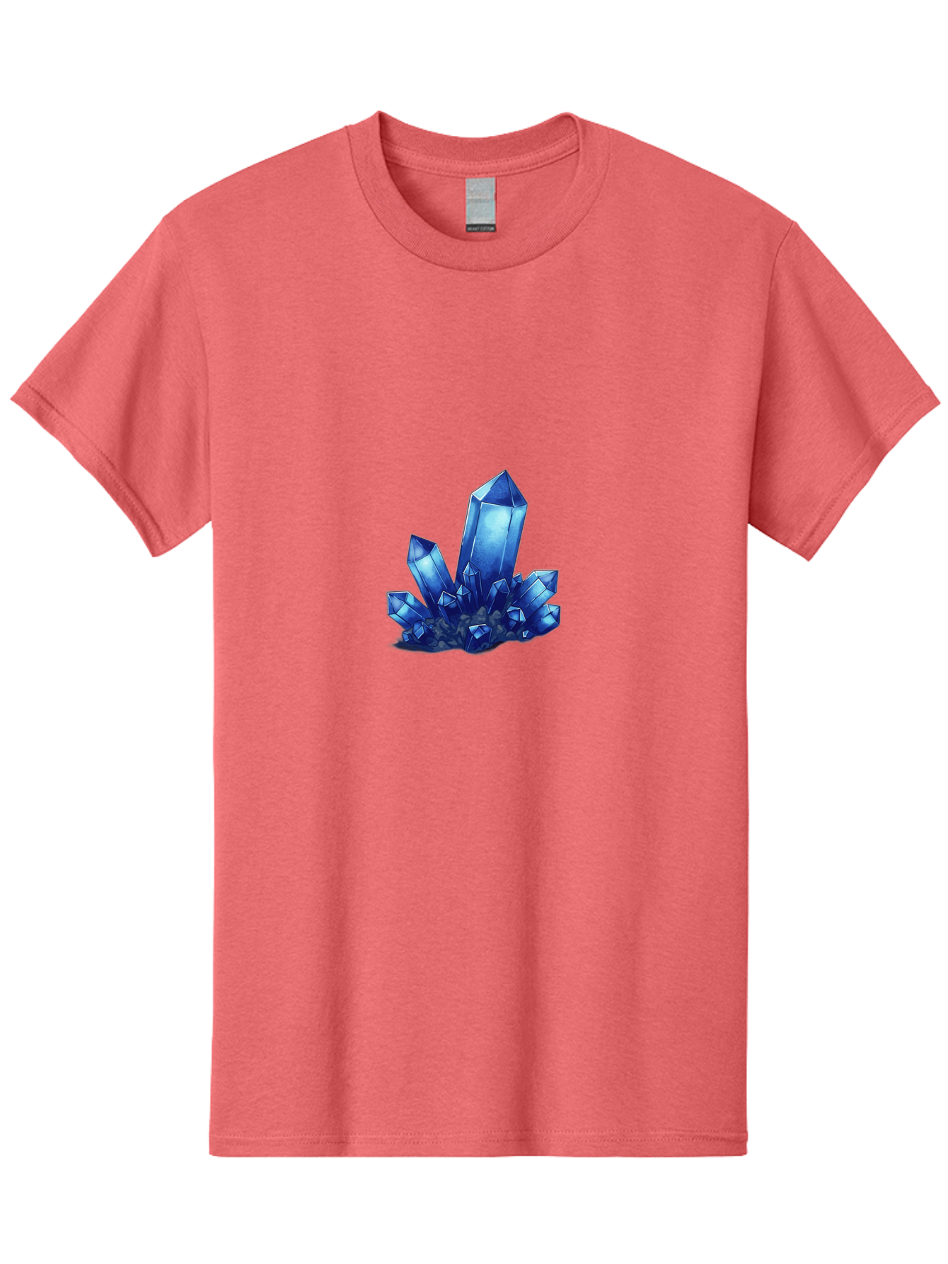 Blue-Crystal-Cluster-1 Men'S Graphic Tee, 100% Cotton, Comfortable Casual Summer Wear, Machine Washable, Vintage Camera, Old Camera, Antique Camera, Black Camera, Classic Photography, Photography Equipment, Nostalgic Device, Film Camera, Bak075