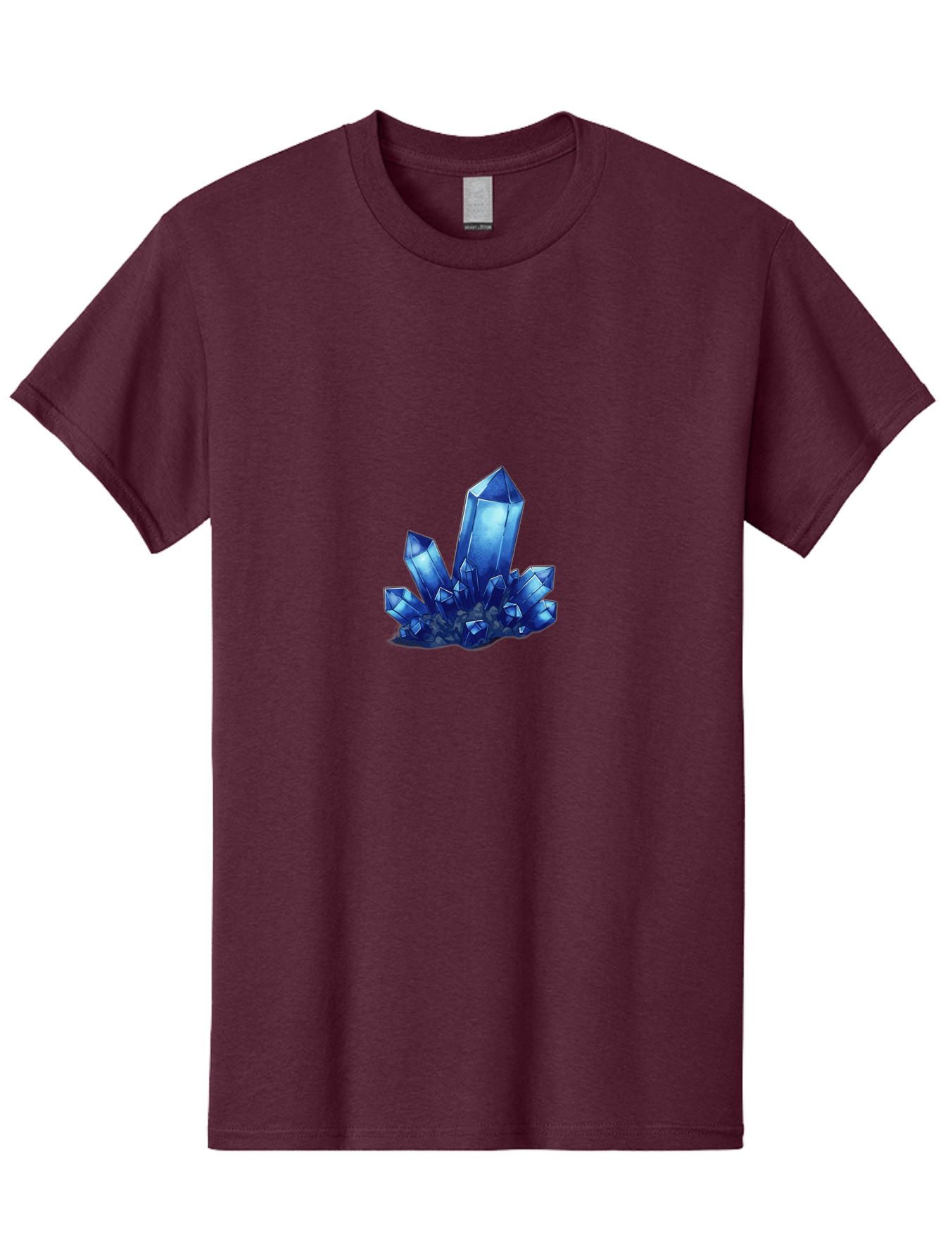 Blue-Crystal-Cluster-1 Men'S Graphic Tee, 100% Cotton, Comfortable Casual Summer Wear, Machine Washable, Vintage Camera, Old Camera, Antique Camera, Black Camera, Classic Photography, Photography Equipment, Nostalgic Device, Film Camera, Bak075