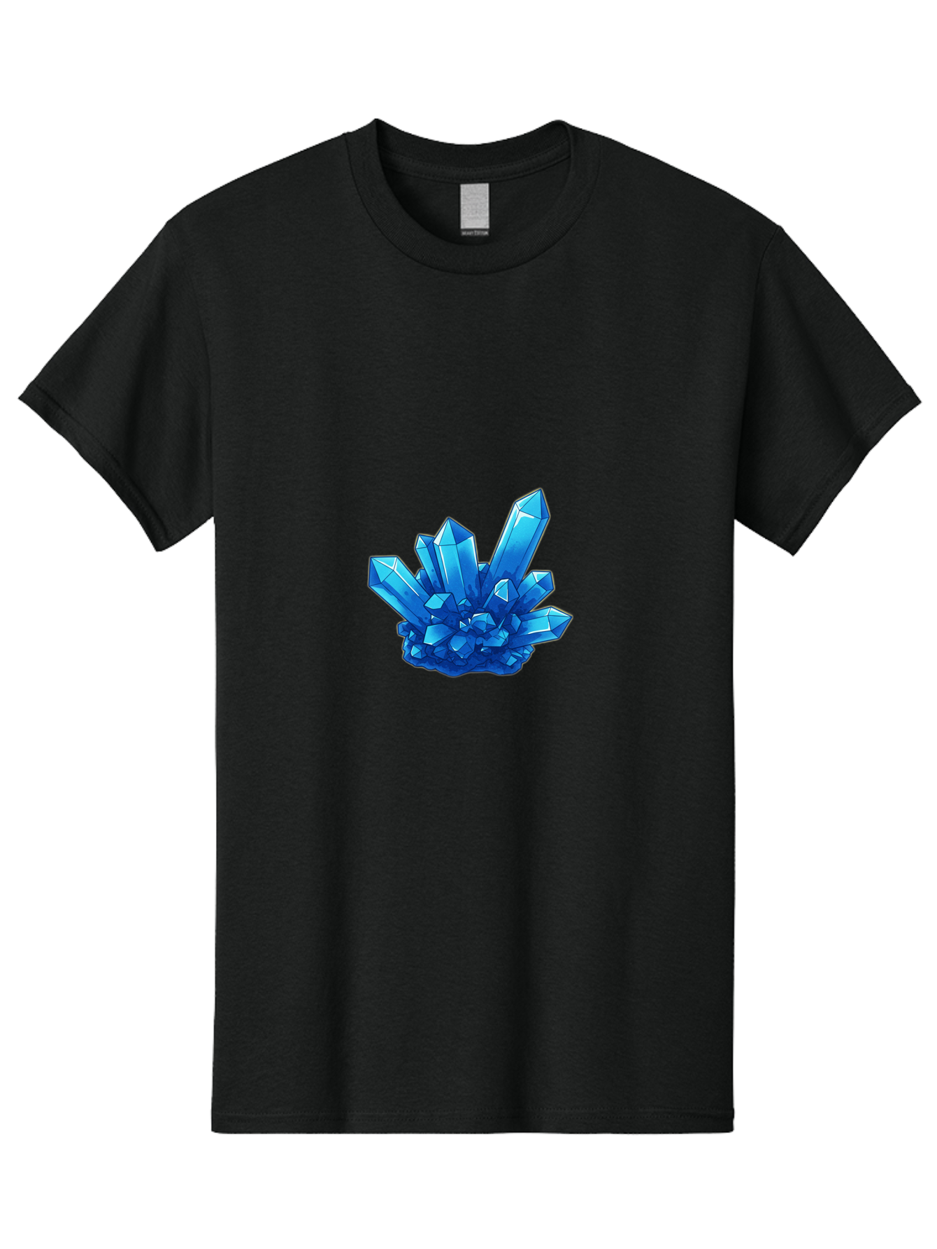 Blue-Crystal-Cluster Men'S Graphic Tee, 100% Cotton, Comfortable Casual Summer Wear, Machine Washable, Vintage Camera, Old Camera, Antique Camera, Black Camera, Classic Photography, Photography Equipment, Nostalgic Device, Film Camera, Bak076