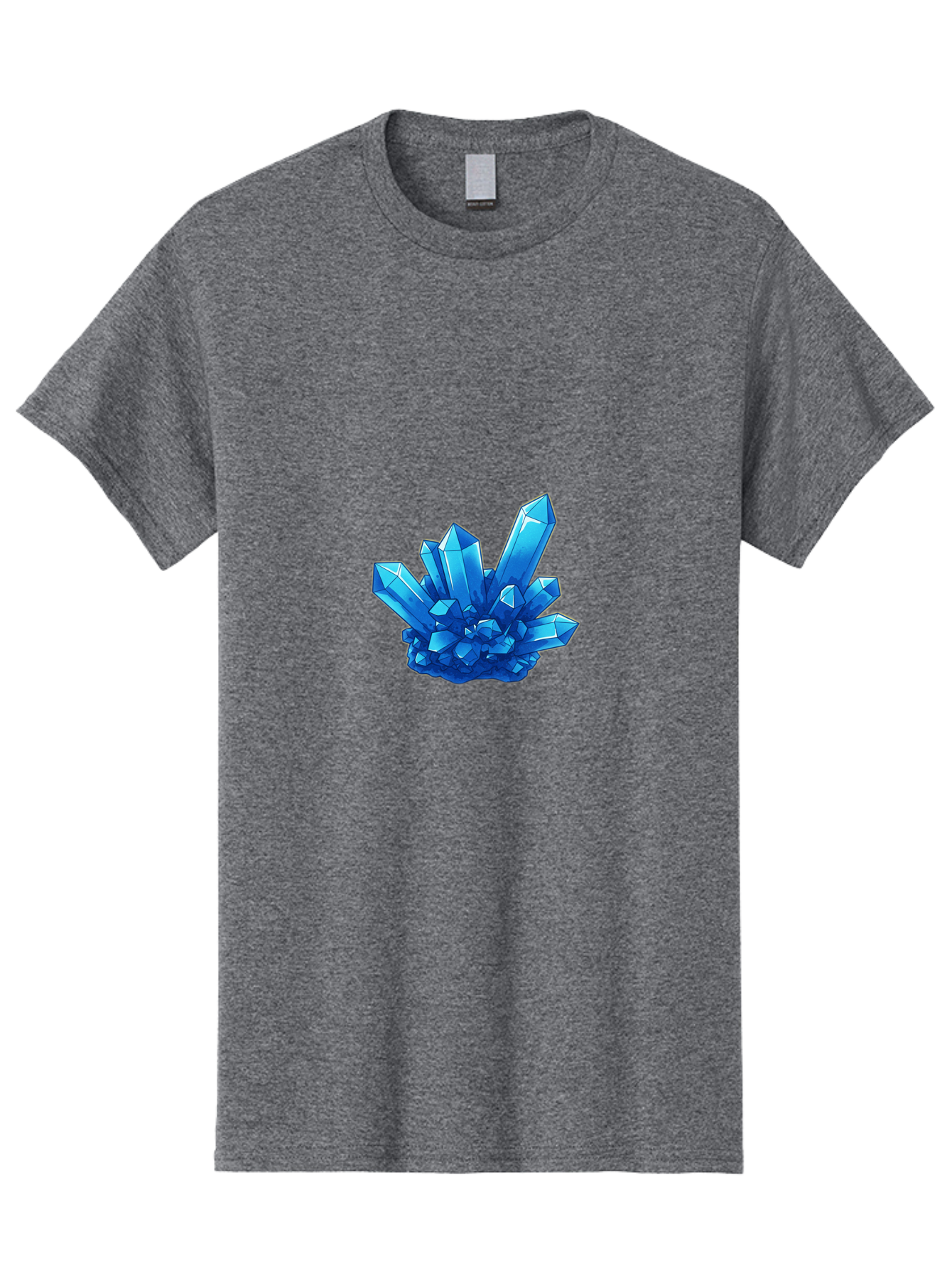 Blue-Crystal-Cluster Men'S Graphic Tee, 100% Cotton, Comfortable Casual Summer Wear, Machine Washable, Vintage Camera, Old Camera, Antique Camera, Black Camera, Classic Photography, Photography Equipment, Nostalgic Device, Film Camera, Bak076