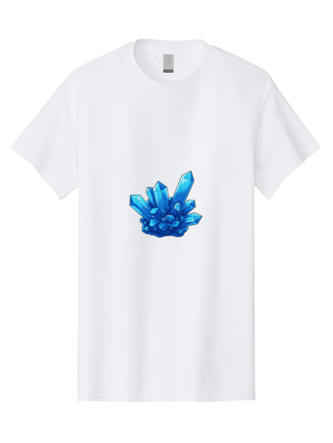 Blue-Crystal-Cluster Men'S Graphic Tee, 100% Cotton, Comfortable Casual Summer Wear, Machine Washable, Vintage Camera, Old Camera, Antique Camera, Black Camera, Classic Photography, Photography Equipment, Nostalgic Device, Film Camera, Bak076