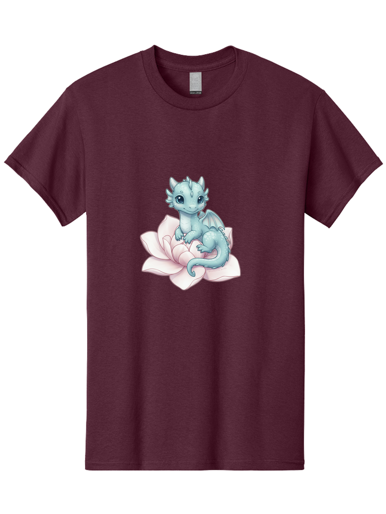 Blue-Dragon-On-Flower-1 Men'S Graphic Tee, 100% Cotton, Comfortable Casual Summer Wear, Machine Washable, Vintage Camera, Old Camera, Antique Camera, Black Camera, Classic Photography, Photography Equipment, Nostalgic Device, Film Camera, Bak077