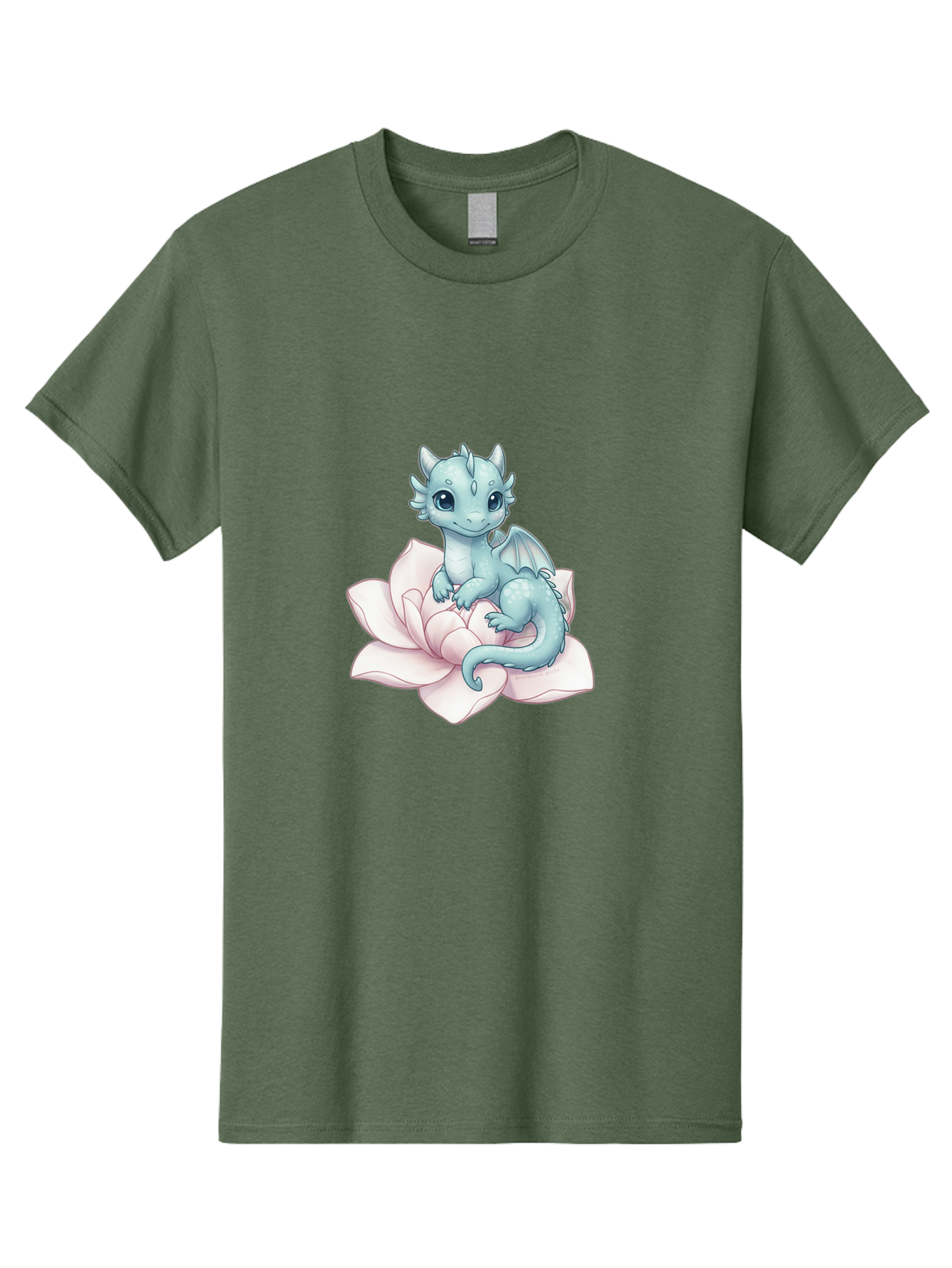 Blue-Dragon-On-Flower-1 Men'S Graphic Tee, 100% Cotton, Comfortable Casual Summer Wear, Machine Washable, Vintage Camera, Old Camera, Antique Camera, Black Camera, Classic Photography, Photography Equipment, Nostalgic Device, Film Camera, Bak077