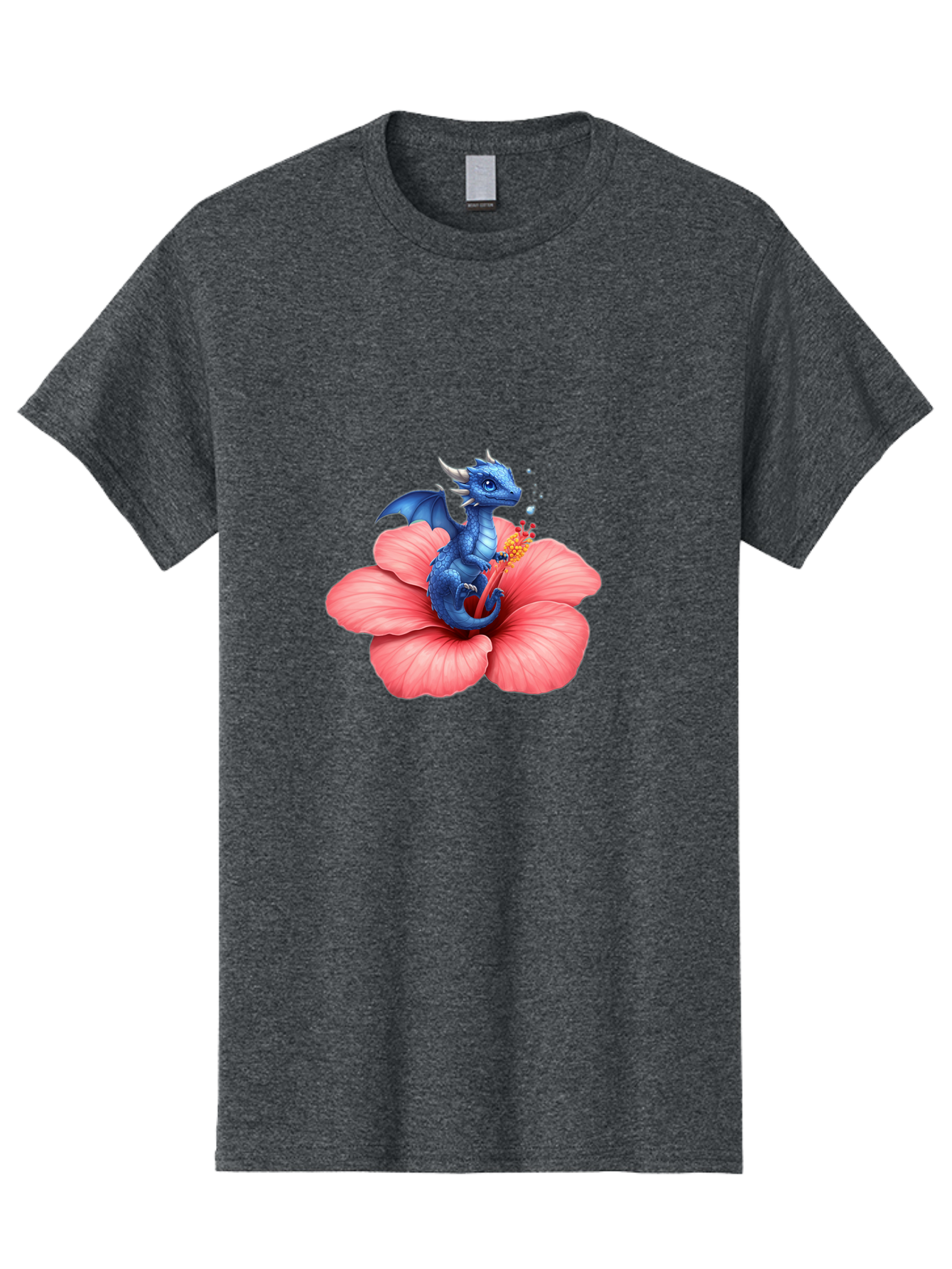 Blue-Dragon-On-Hibiscus-Flower Men'S Graphic Tee, 100% Cotton, Comfortable Casual Summer Wear, Machine Washable, Vintage Camera, Old Camera, Antique Camera, Black Camera, Classic Photography, Photography Equipment, Nostalgic Device, Bak079
