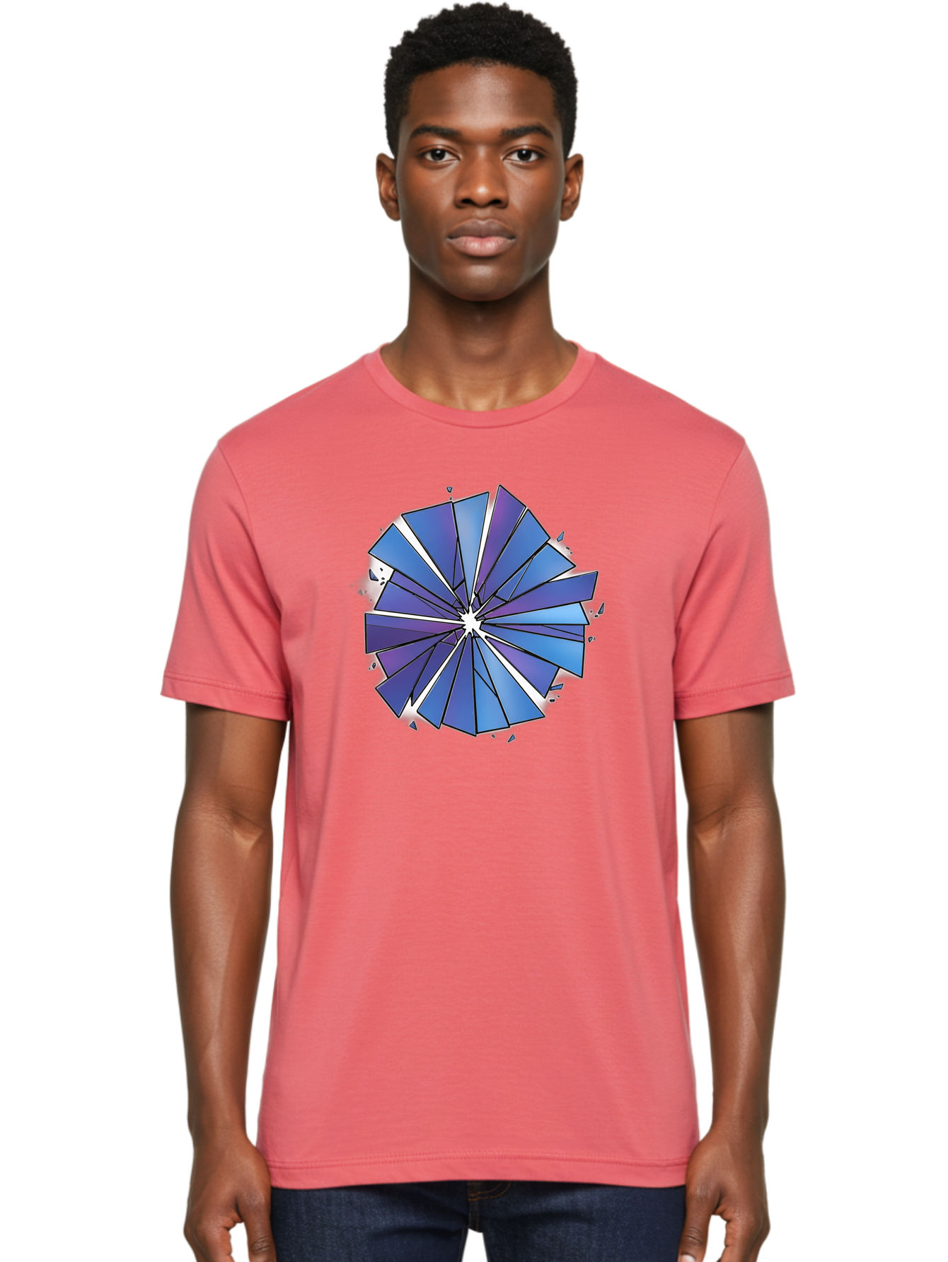 Blue-Pinwheel Men'S Graphic Tee, 100% Cotton, Comfortable Casual Summer Wear, Machine Washable, Vintage Camera, Old Camera, Antique Camera, Black Camera, Classic Photography, Photography Equipment, Nostalgic Device, Film Camera, Camera Art Bak082