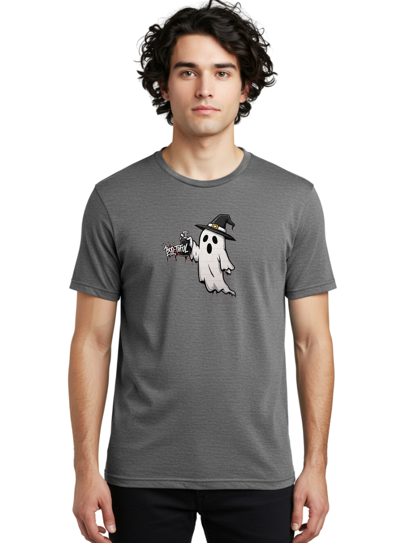 Boo-Tiful-2 Men'S Graphic Tee, 100% Cotton, Comfortable Casual Summer Wear, Machine Washable, Vintage Camera, Old Camera, Antique Camera, Black Camera, Classic Photography, Photography Equipment, Nostalgic Device, Film Camera, Camera Art Bak089