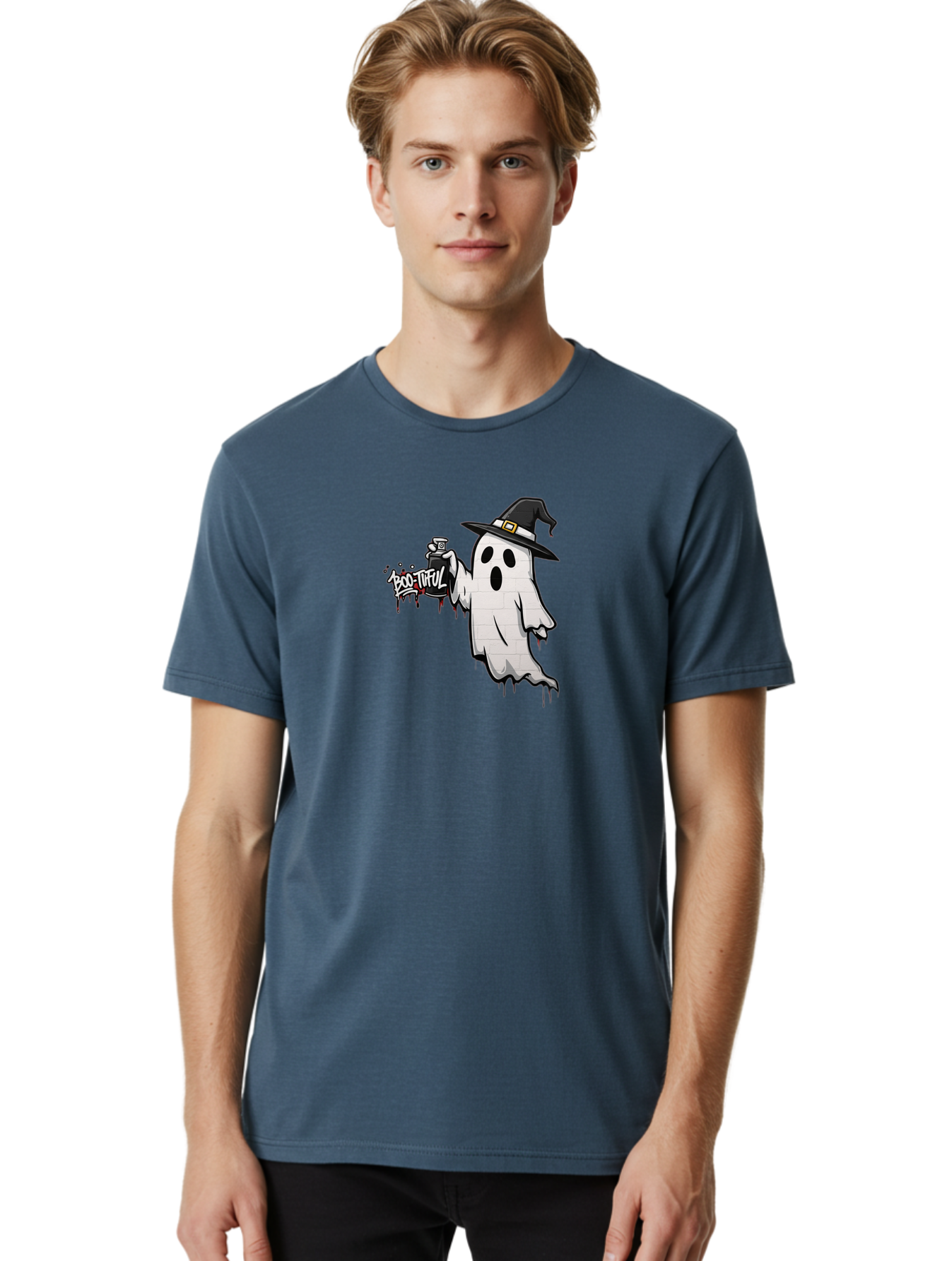 Boo-Tiful-2 Men'S Graphic Tee, 100% Cotton, Comfortable Casual Summer Wear, Machine Washable, Vintage Camera, Old Camera, Antique Camera, Black Camera, Classic Photography, Photography Equipment, Nostalgic Device, Film Camera, Camera Art Bak089