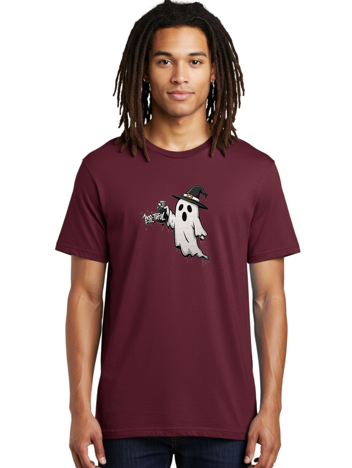 Boo-Tiful-2 Men'S Graphic Tee, 100% Cotton, Comfortable Casual Summer Wear, Machine Washable, Vintage Camera, Old Camera, Antique Camera, Black Camera, Classic Photography, Photography Equipment, Nostalgic Device, Film Camera, Camera Art Bak089