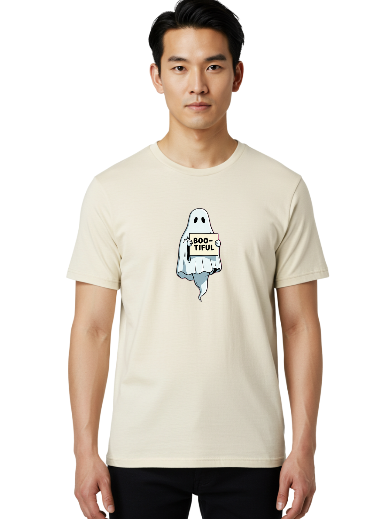 Boo-Tiful-4 Men'S Graphic Tee, 100% Cotton, Comfortable Casual Summer Wear, Machine Washable, Vintage Camera, Old Camera, Antique Camera, Black Camera, Classic Photography, Photography Equipment, Nostalgic Device, Film Camera, Camera Art Bak091