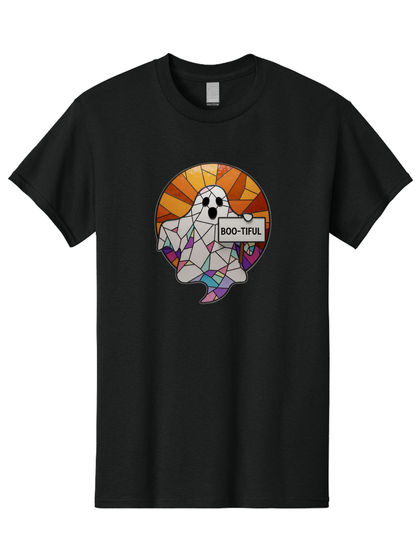 Boo-Tiful-Ghost-2 Men'S Graphic Tee, 100% Cotton, Comfortable Casual Summer Wear, Machine Washable, Vintage Camera, Old Camera, Antique Camera, Black Camera, Classic Photography, Photography Equipment, Nostalgic Device, Film Camera, Camera Art Bak094