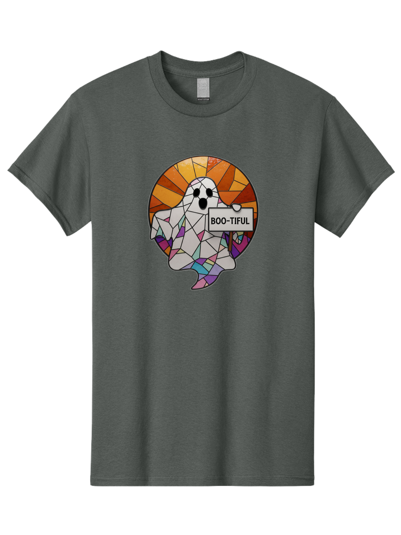 Boo-Tiful-Ghost-2 Men'S Graphic Tee, 100% Cotton, Comfortable Casual Summer Wear, Machine Washable, Vintage Camera, Old Camera, Antique Camera, Black Camera, Classic Photography, Photography Equipment, Nostalgic Device, Film Camera, Camera Art Bak094