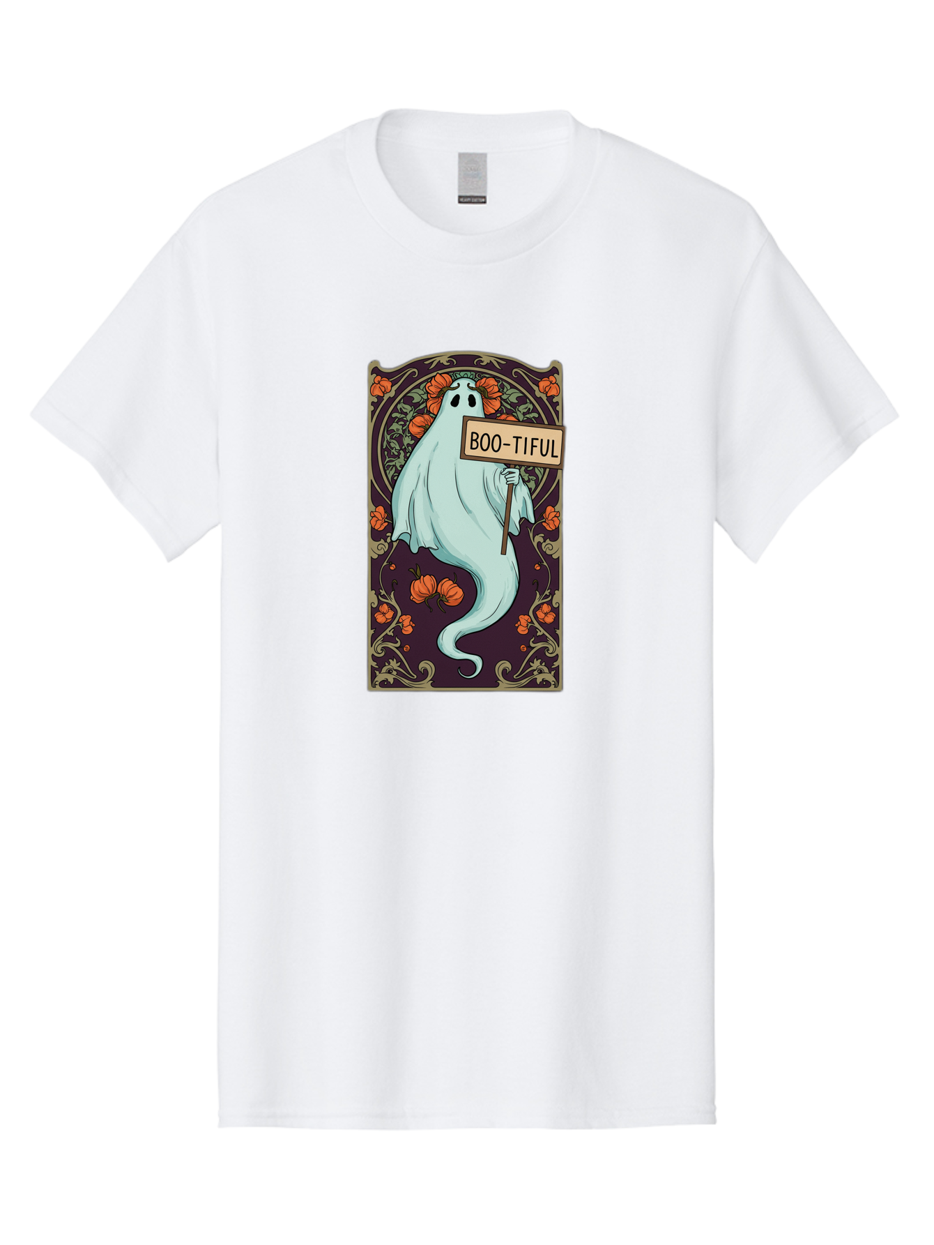 Boo-Tiful-Ghost-5 Men'S Graphic Tee, 100% Cotton, Comfortable Casual Summer Wear, Machine Washable, Vintage Camera, Old Camera, Antique Camera, Black Camera, Classic Photography, Photography Equipment, Nostalgic Device, Film Camera, Camera Art Bak097