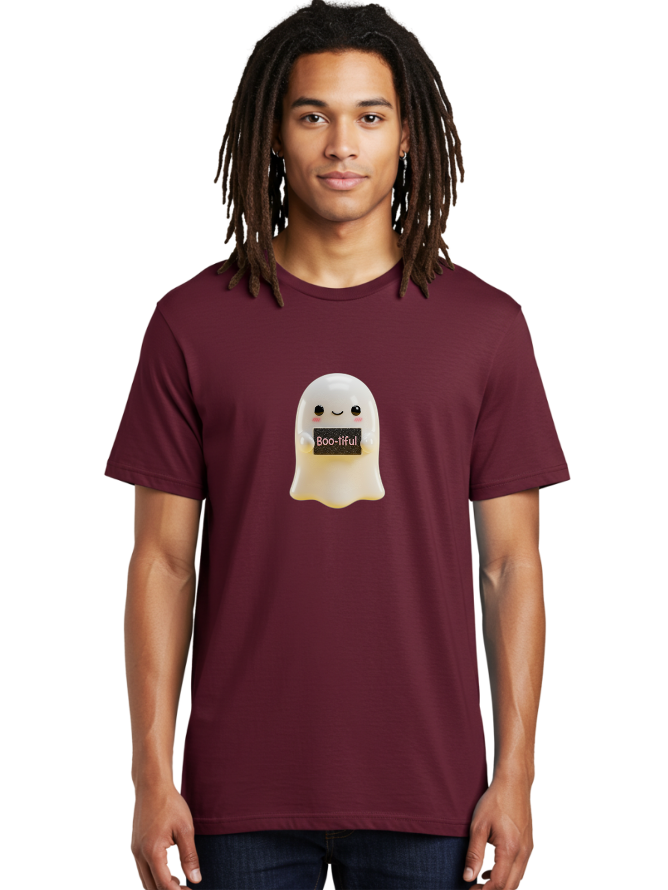 Boo-Tiful-Ghost Men'S Graphic Tee, 100% Cotton, Comfortable Casual Summer Wear, Machine Washable, Vintage Camera, Old Camera, Antique Camera, Black Camera, Classic Photography, Photography Equipment, Nostalgic Device, Film Camera, Camera Art Bak099