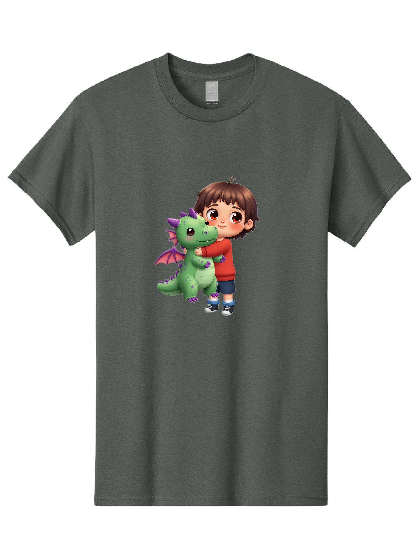 Boy-Hugging-Dragon Men'S Graphic Tee, 100% Cotton, Comfortable Casual Summer Wear, Machine Washable, Vintage Camera, Old Camera, Antique Camera, Black Camera, Classic Photography, Photography Equipment, Nostalgic Device, Film Camera, Bak105