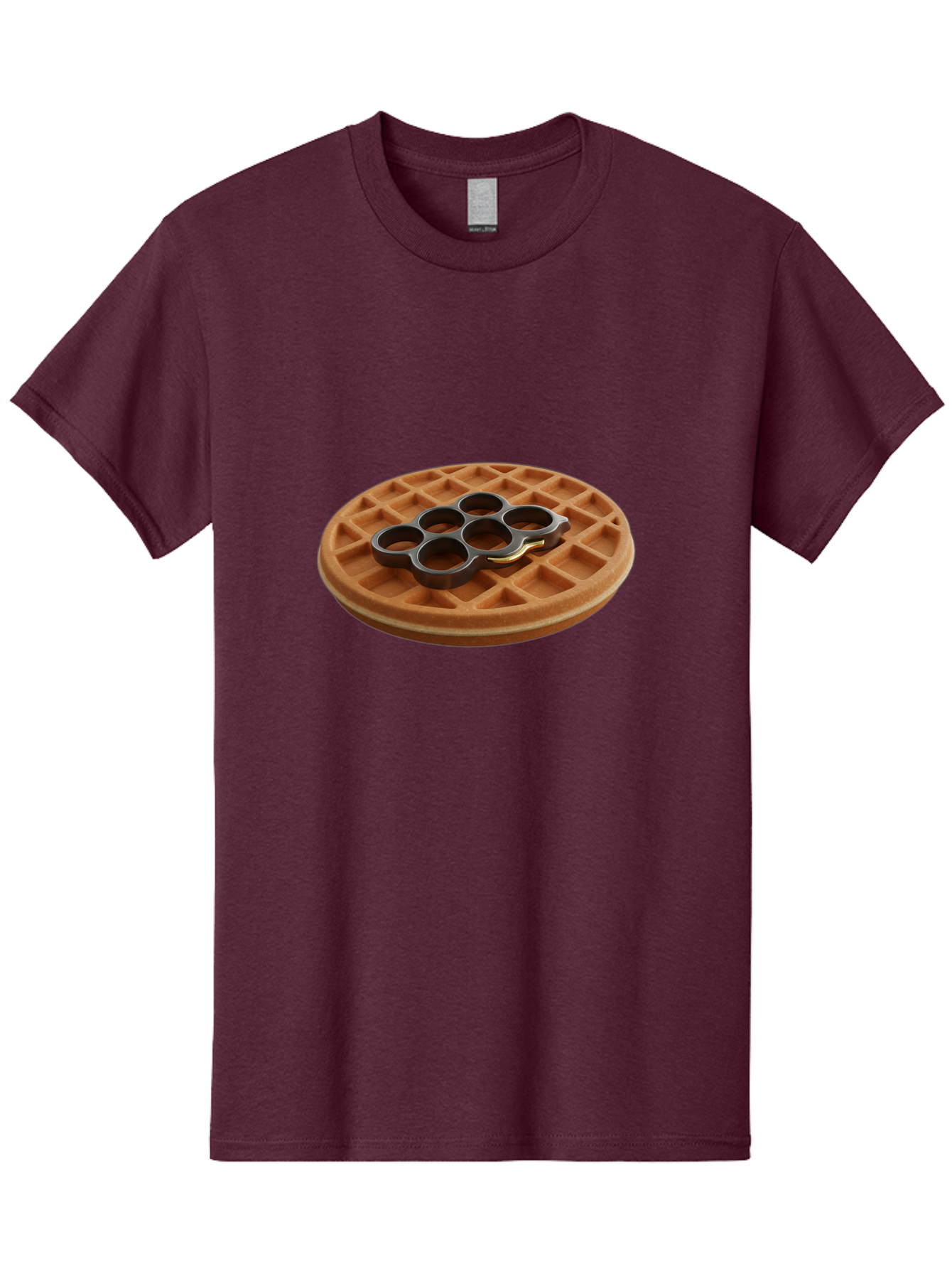 Brass-Knuckle-Waffle Men'S Graphic Tee, 100% Cotton, Comfortable Casual Summer Wear, Machine Washable, Vintage Camera, Old Camera, Antique Camera, Black Camera, Classic Photography, Photography Equipment, Nostalgic Device, Film Camera, Bak111