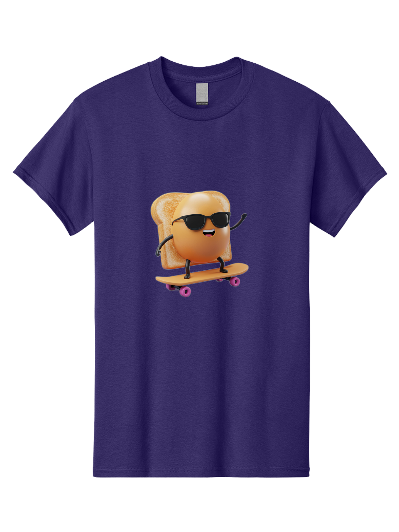 Bread-Character-Skateboarding Men'S Graphic Tee, 100% Cotton, Comfortable Casual Summer Wear, Machine Washable, Vintage Camera, Old Camera, Antique Camera, Black Camera, Classic Photography, Photography Equipment, Nostalgic Device, Bak112