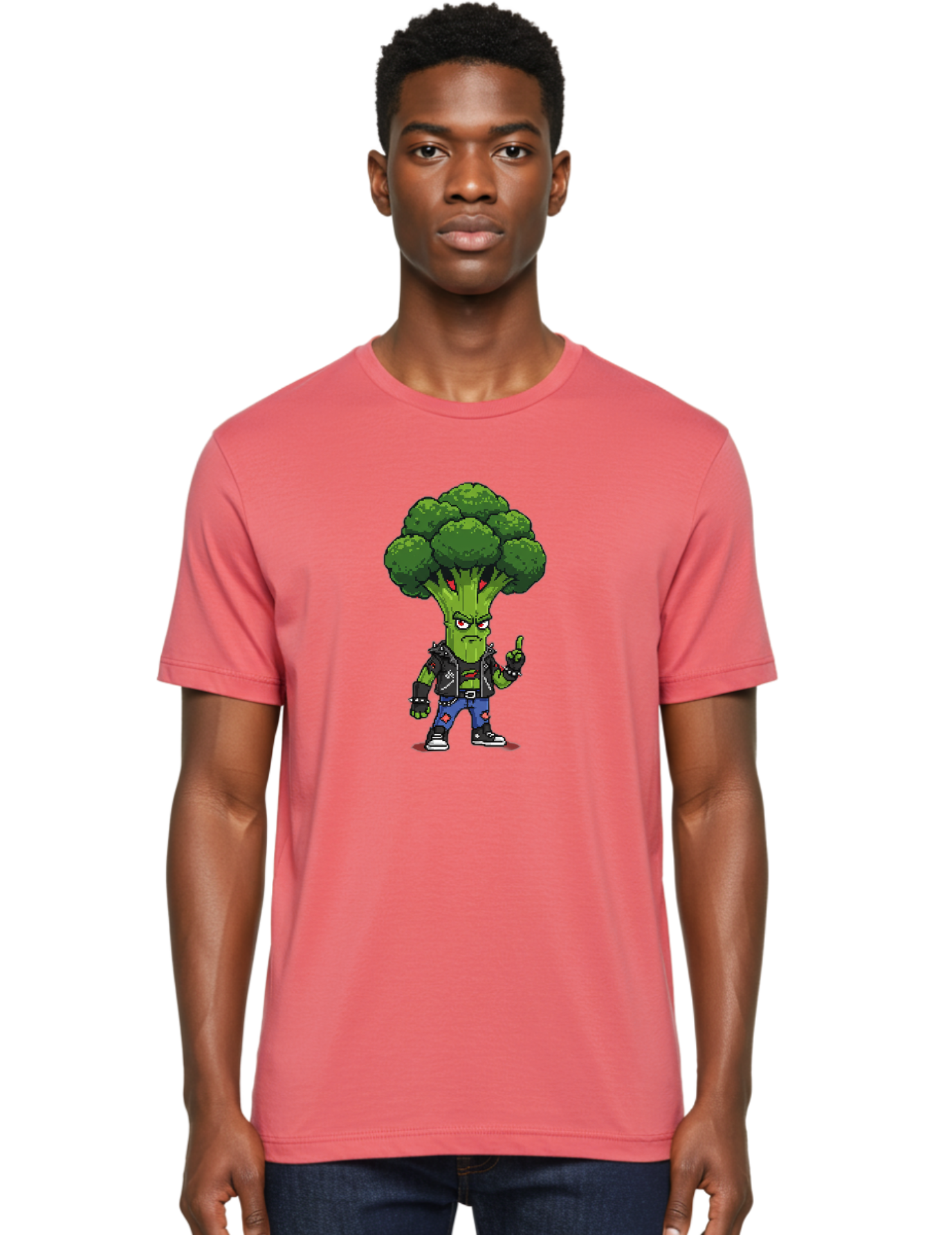 Broccoli-Character-1 Men'S Graphic Tee, 100% Cotton, Comfortable Casual Summer Wear, Machine Washable, Vintage Camera, Old Camera, Antique Camera, Black Camera, Classic Photography, Photography Equipment, Nostalgic Device, Film Camera, Bak113