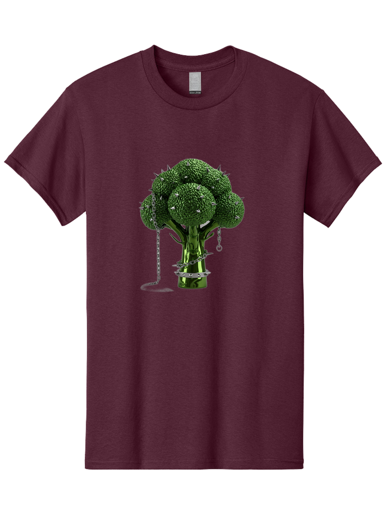 Broccoli-With-Spikes-And-Chains Men'S Graphic Tee, 100% Cotton, Comfortable Casual Summer Wear, Machine Washable, Vintage Camera, Old Camera, Antique Camera, Black Camera, Classic Photography, Photography Equipment, Nostalgic Device, Bak117