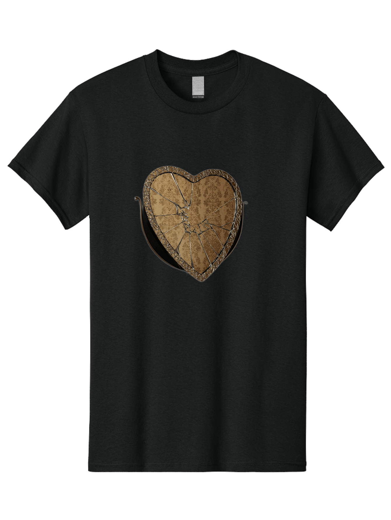 Broken-Heart-2 Men'S Graphic Tee, 100% Cotton, Comfortable Casual Summer Wear, Machine Washable, Vintage Camera, Old Camera, Antique Camera, Black Camera, Classic Photography, Photography Equipment, Nostalgic Device, Film Camera, Camera Art Bak125
